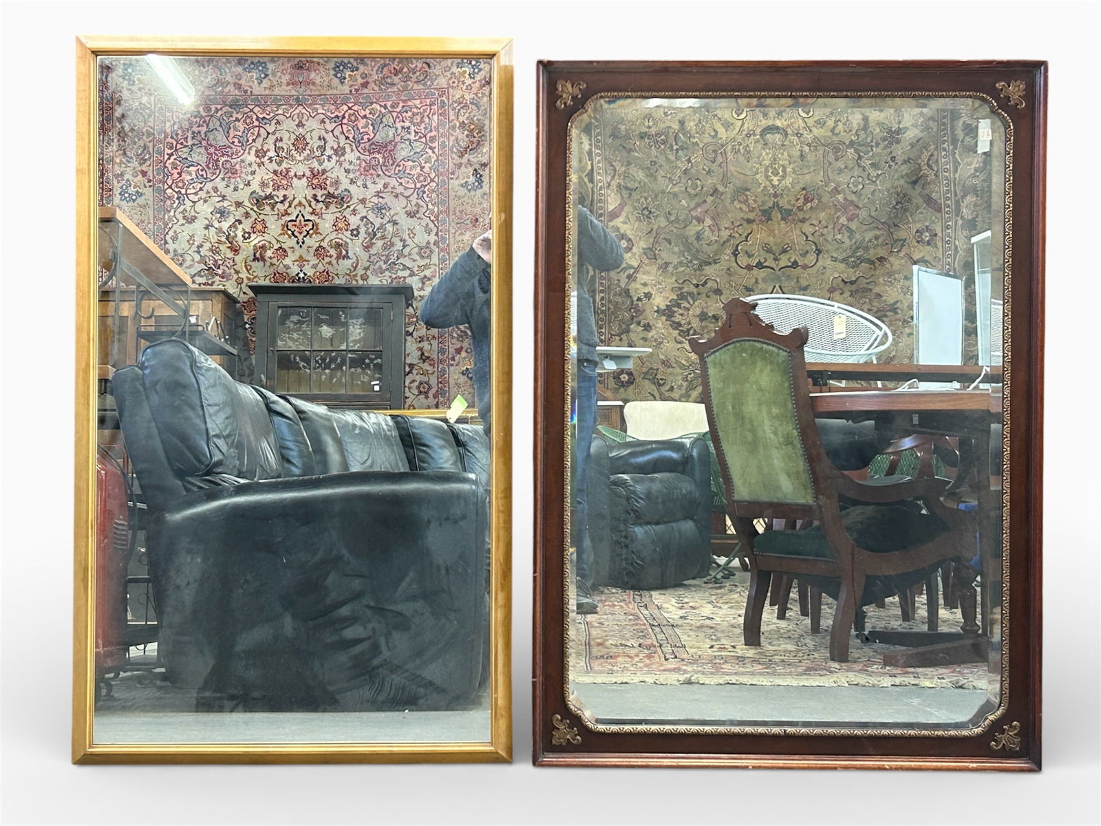 2 Mirrors: Hart Mid Century & French Style. (1 of 10)