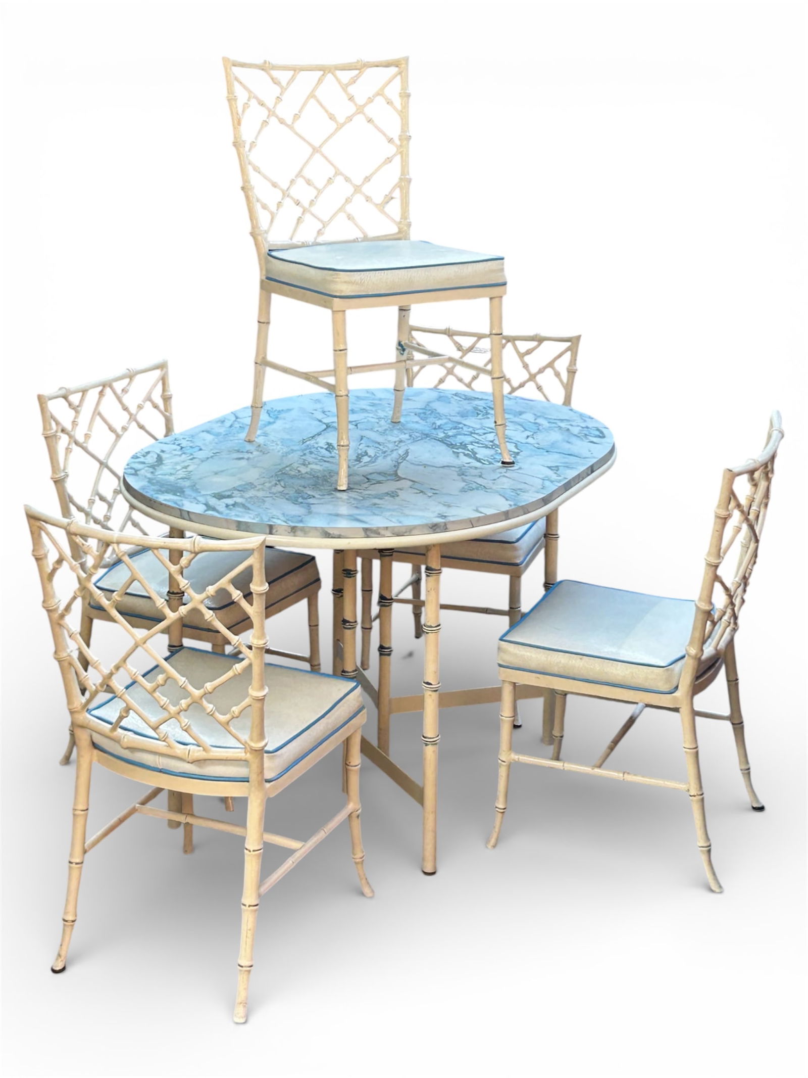 Phyllis Morris - Kessler Faux Bamboo Dinette Set. (1 of 12)