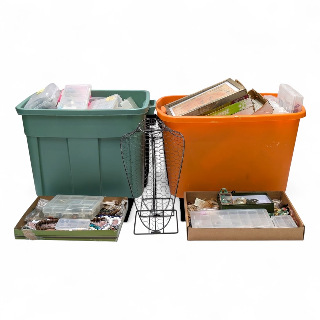 Lot of Natural Crafting Beads, Tools, Jewelry, Etc (1 of 6)