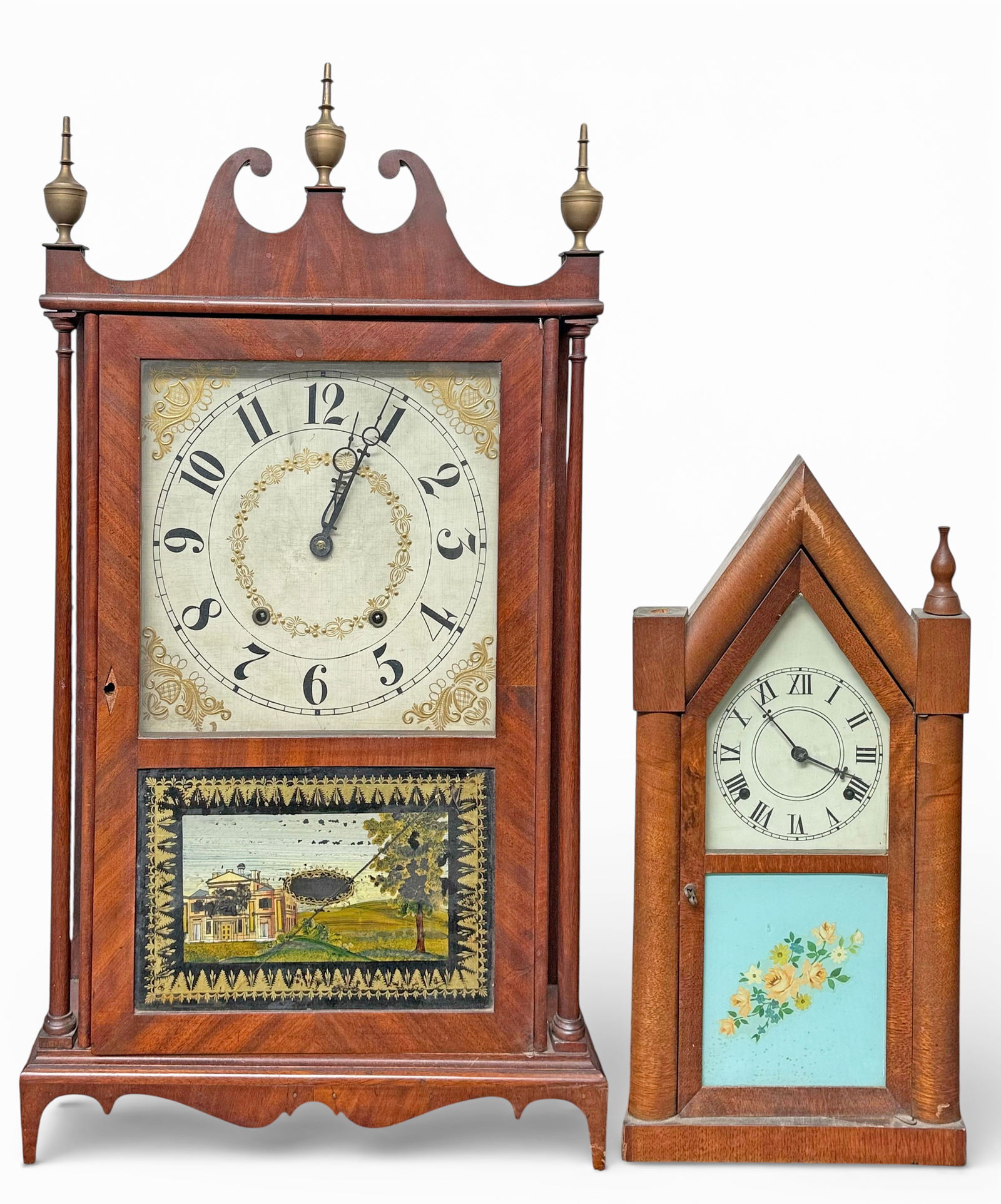 2 Mantel Clocks: Brewester Steeple & Terry Scroll (1 of 4)