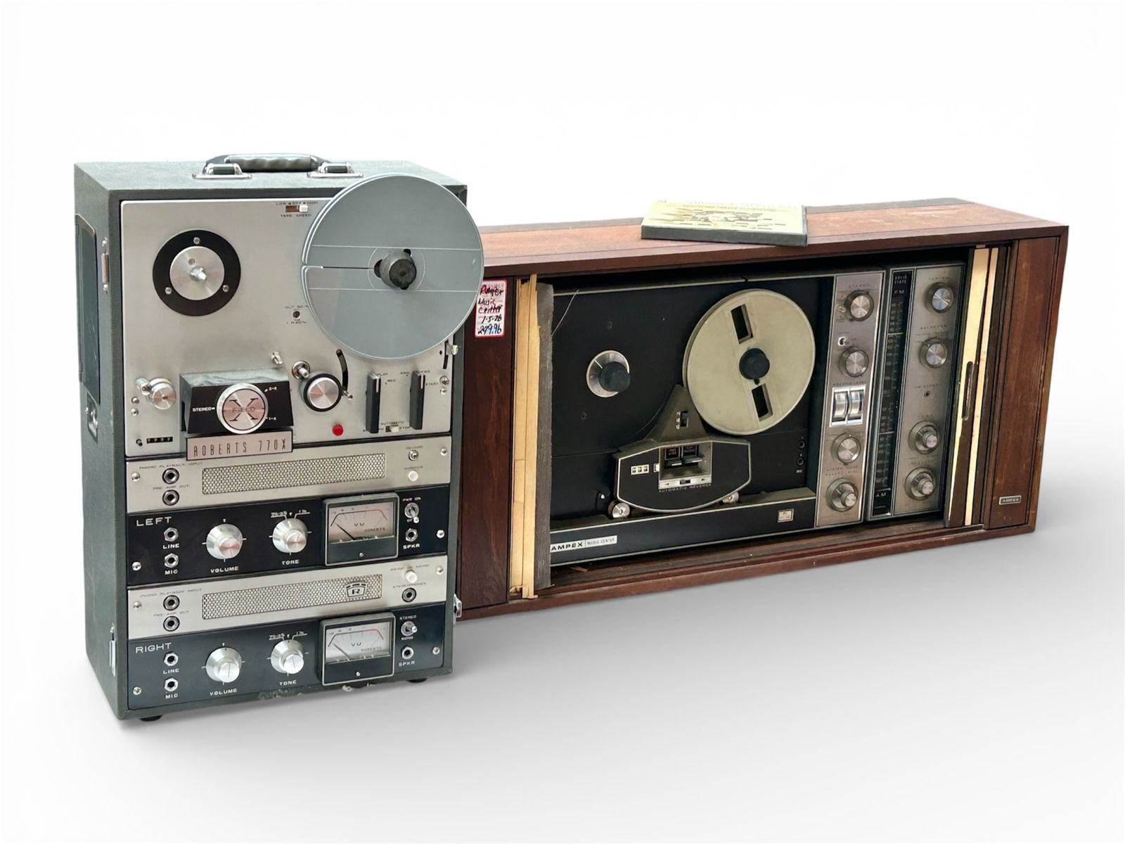 2 Vintage Reel to Reel Tape Recorders - Ampex 958. (1 of 12)