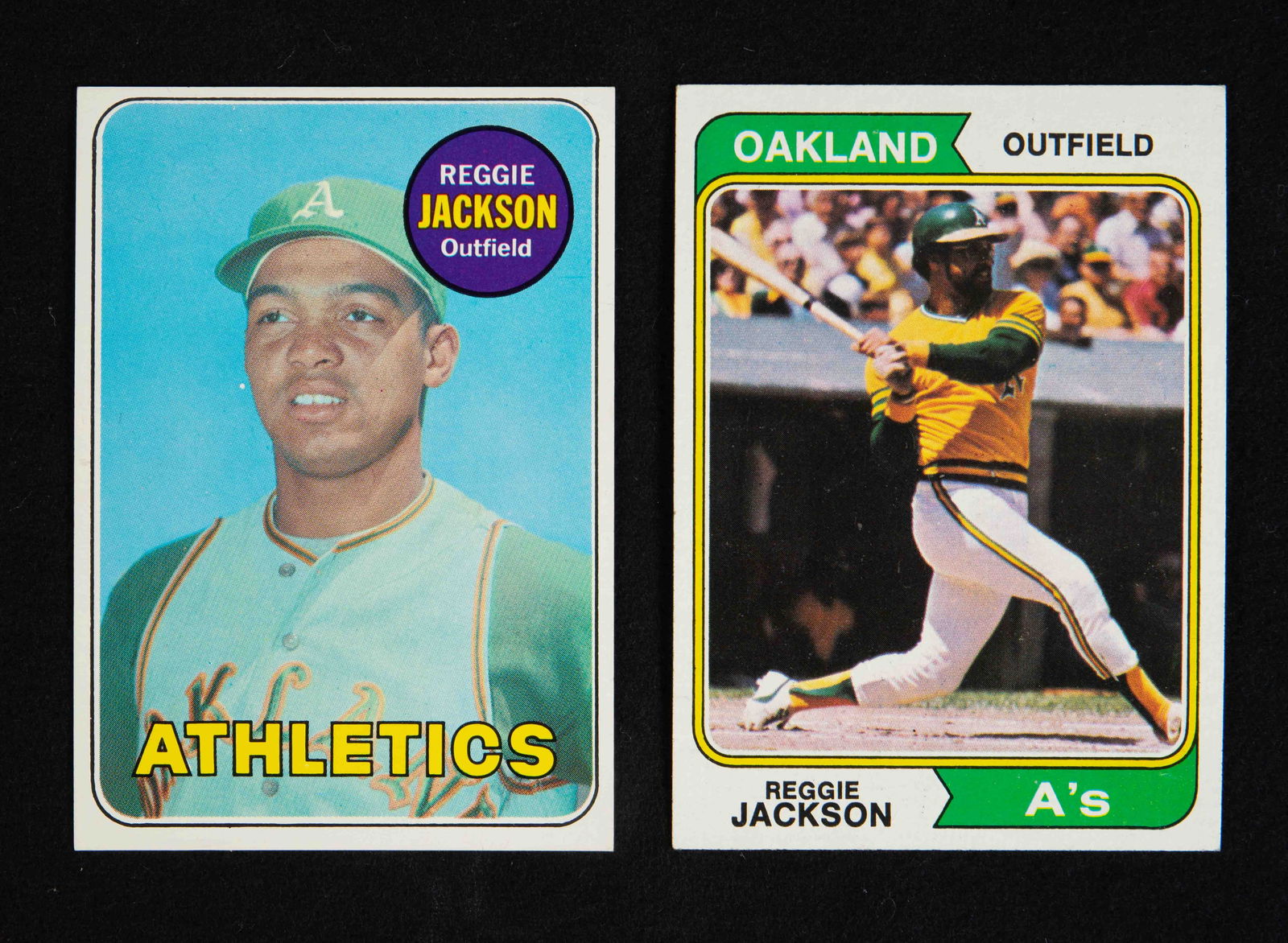 2 Topps Reggie Jackson Cards, inc. 2nd Year Card. (1 of 2)