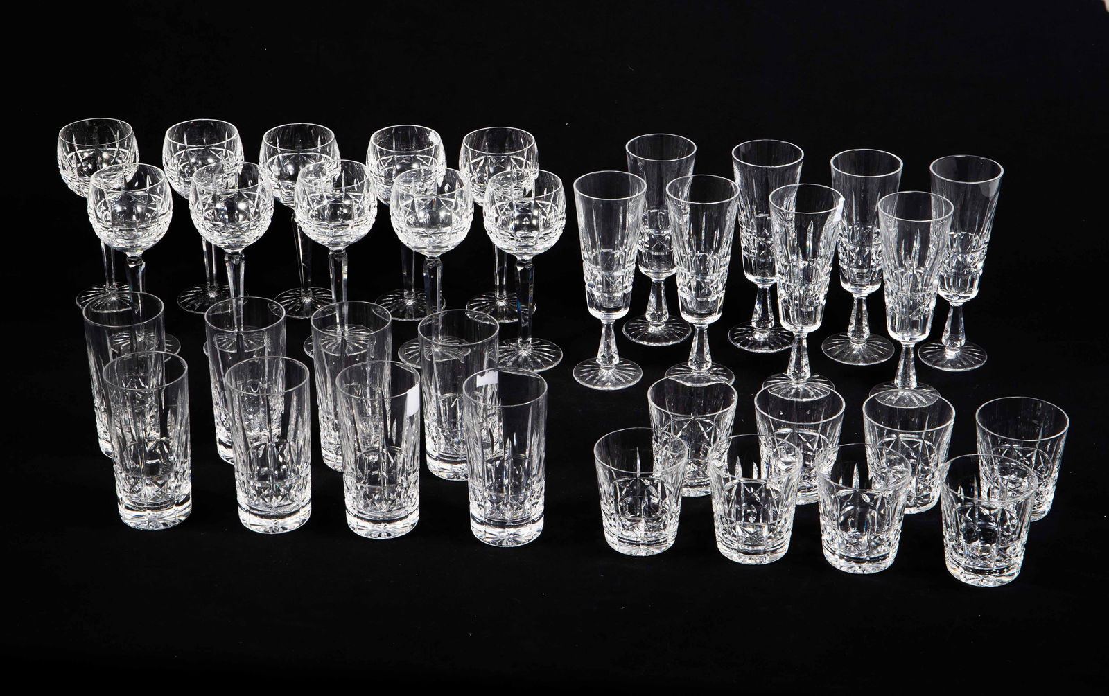 Waterford Kylemore 34 Pc. Crystal Drinkware Set. (1 of 4)
