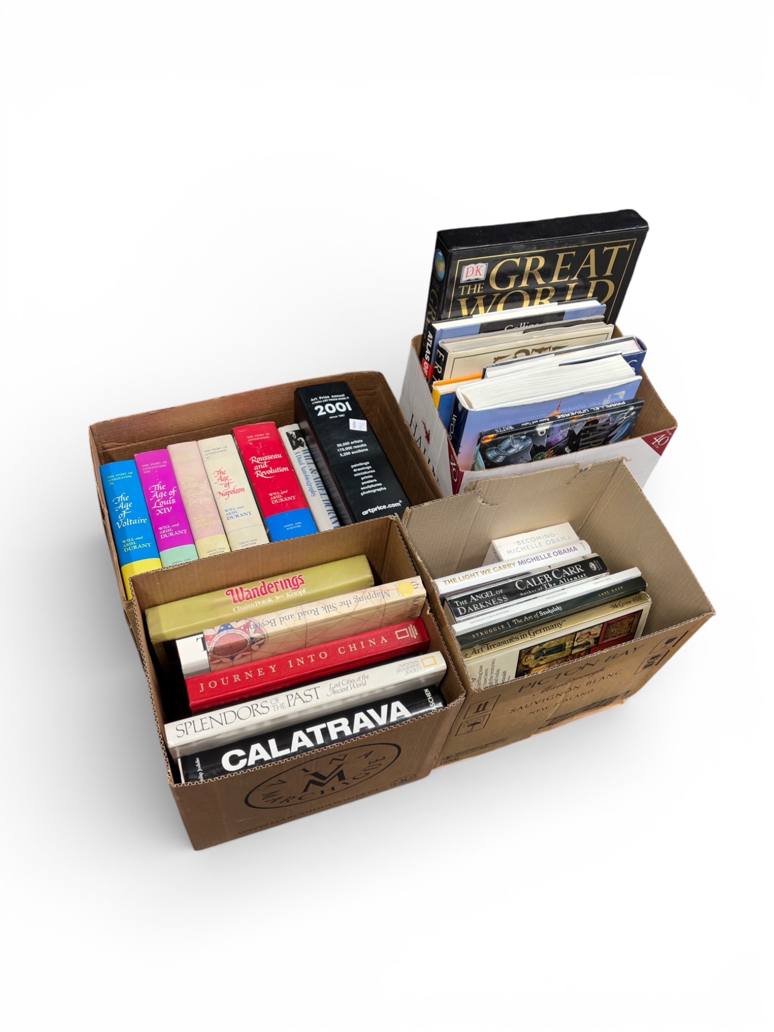 28 Books - Story of Civilization, World Atlas, Art (1 of 4)