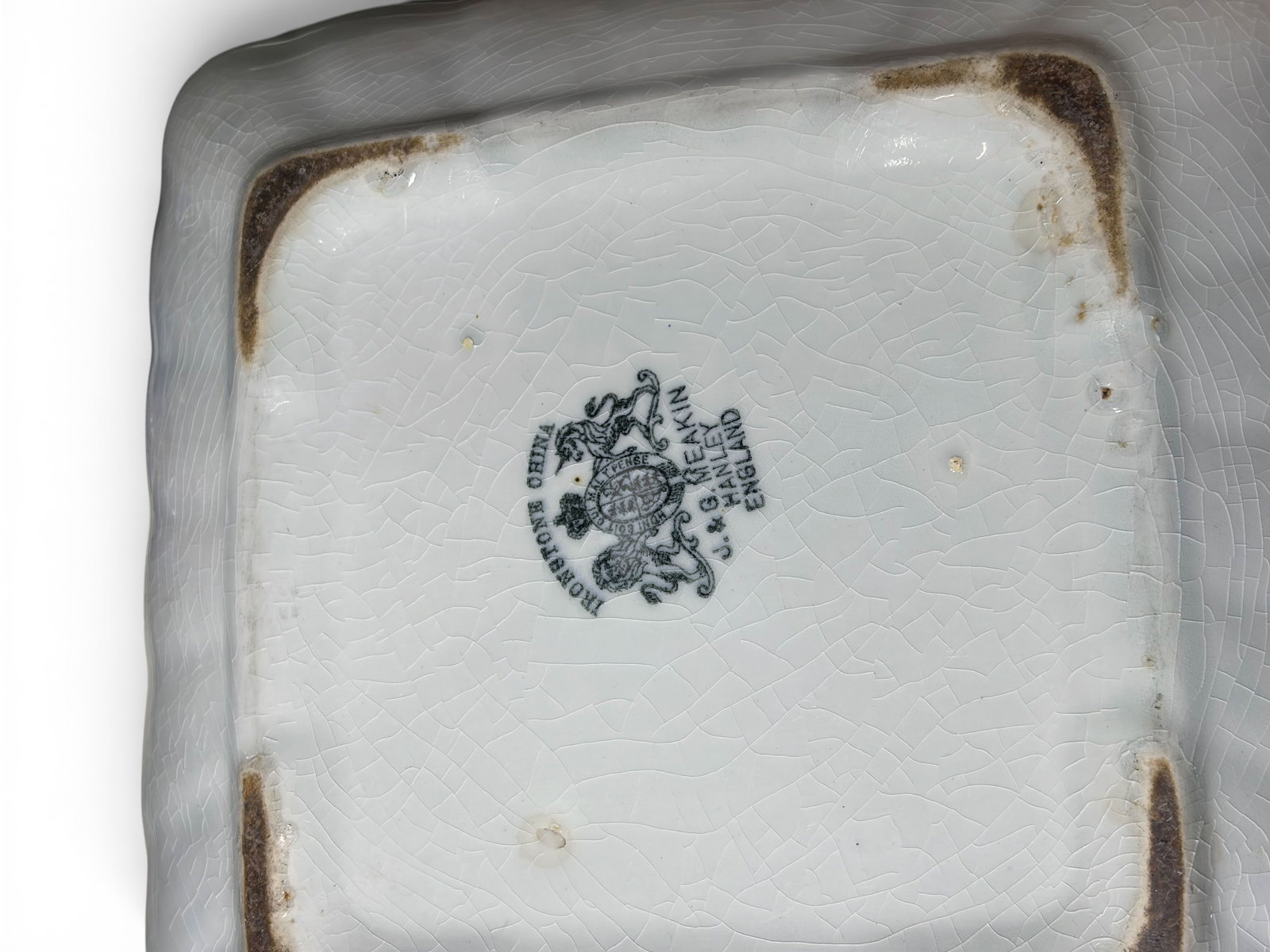 Lot Ceramic Tableware - Servers, Cheese, Painted. - 3