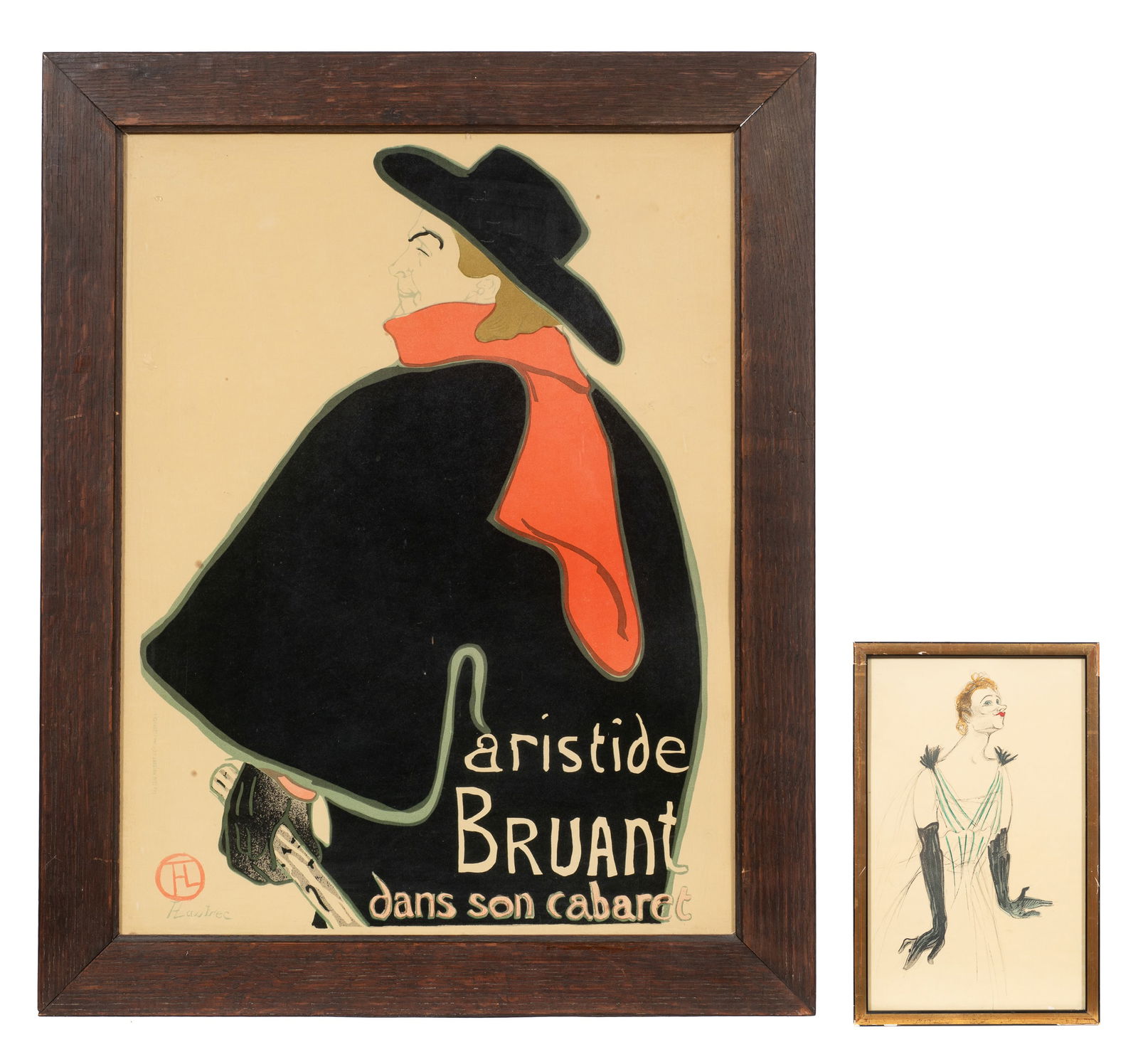 Two Lautrec Posters - Yvette Guilbert & Bruant. (1 of 8)