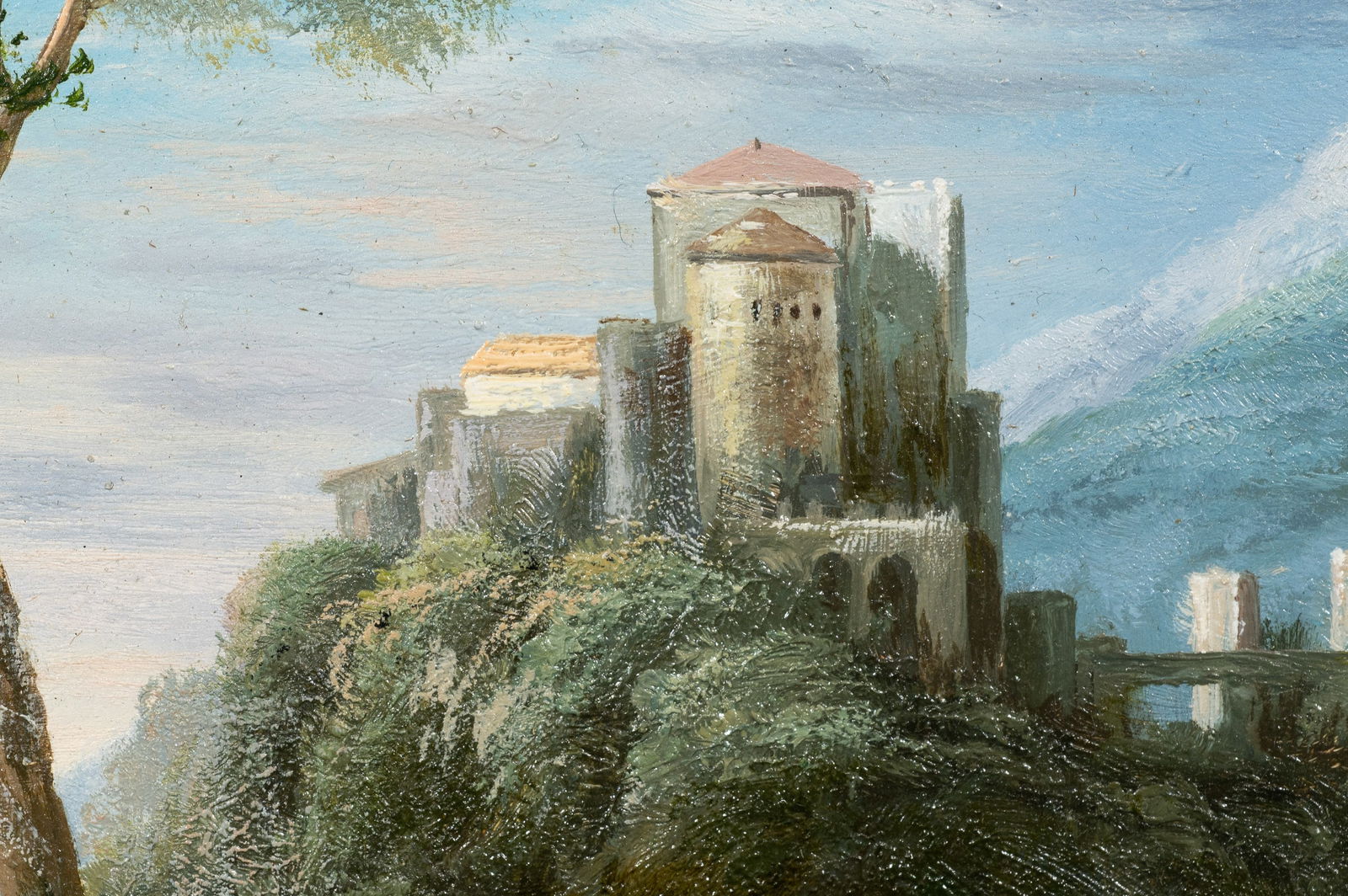 Fantasy Style Landscape with Castle, Unsigned. - 3