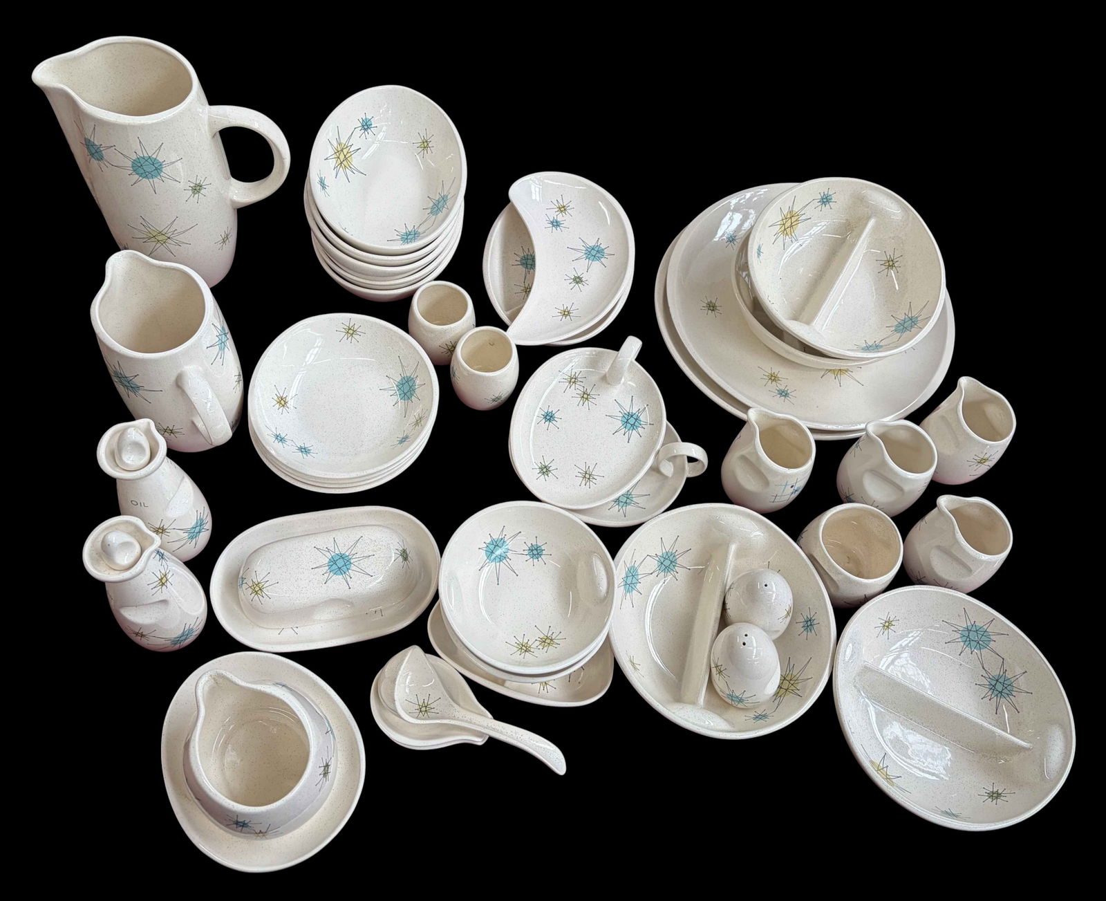 Franciscan Starburst China Set, inc. Serving Pcs. (1 of 4)