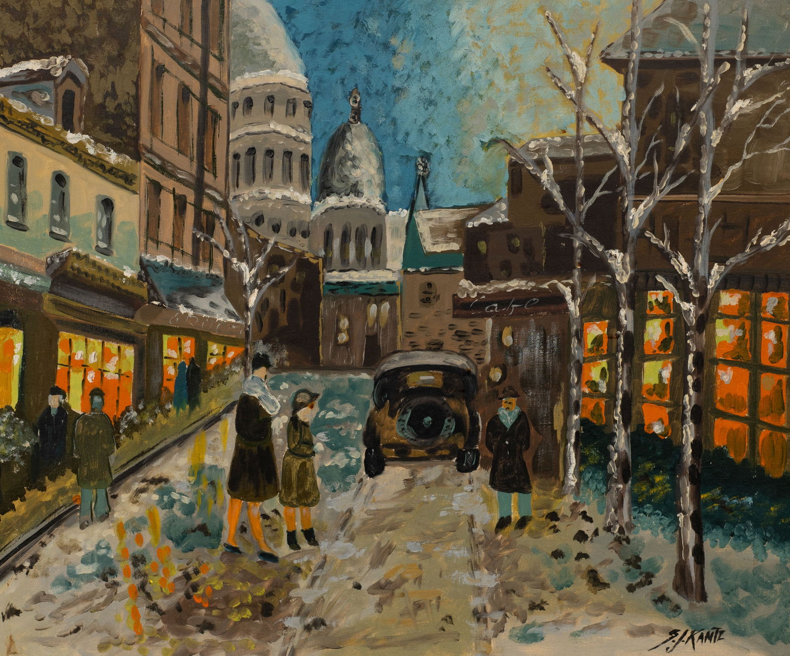 Paris Street Scene, S. J. Kantz. (1 of 5)