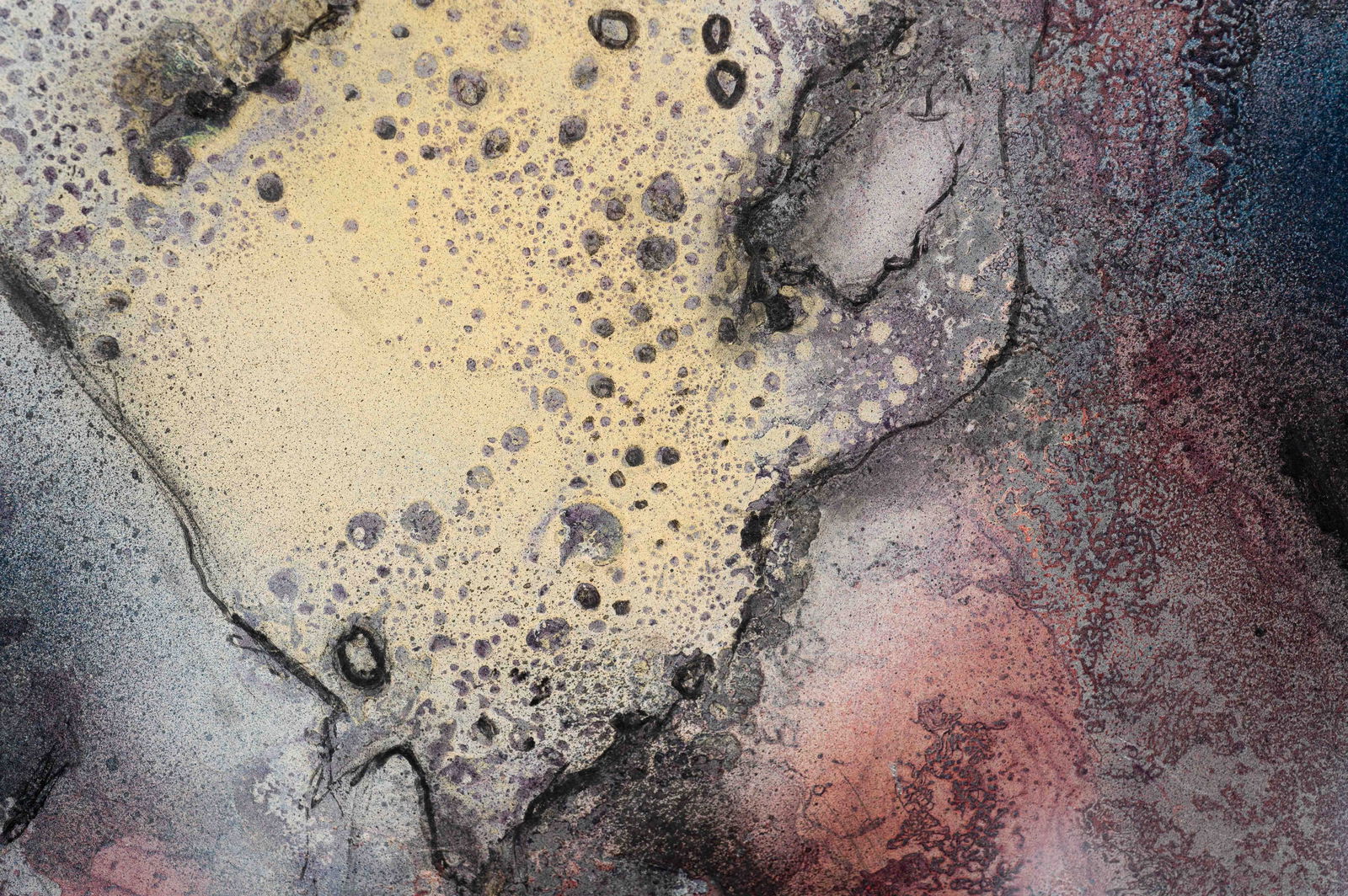 Abstract Mixed-Media Composition, Unsigned. - 3