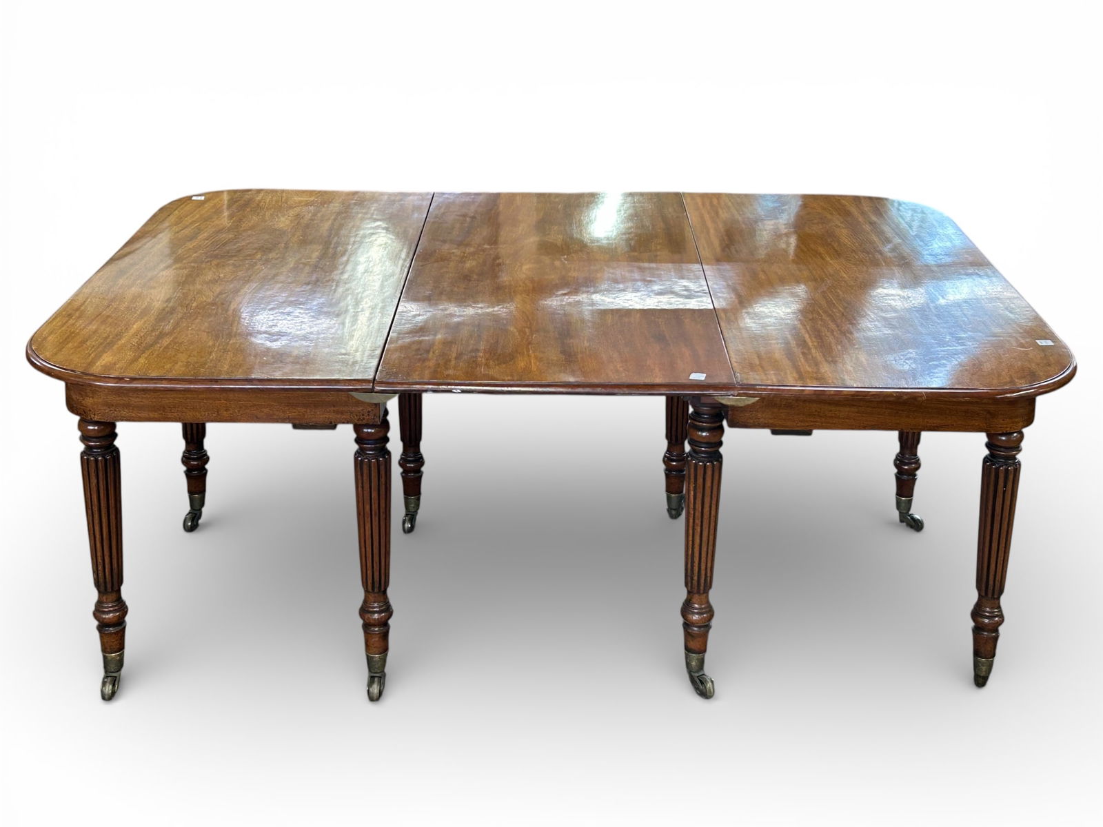 Antique Mahogany Regency Dining Table. - 3