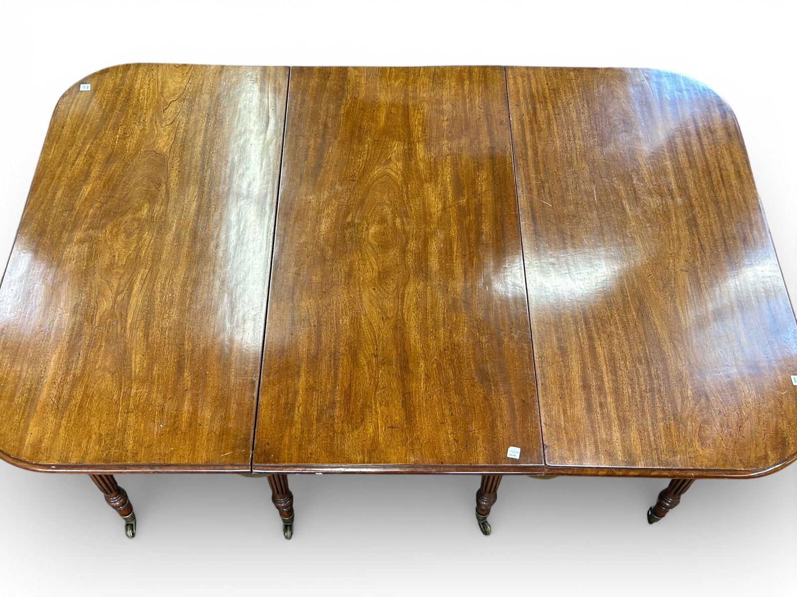 Antique Mahogany Regency Dining Table. - 4