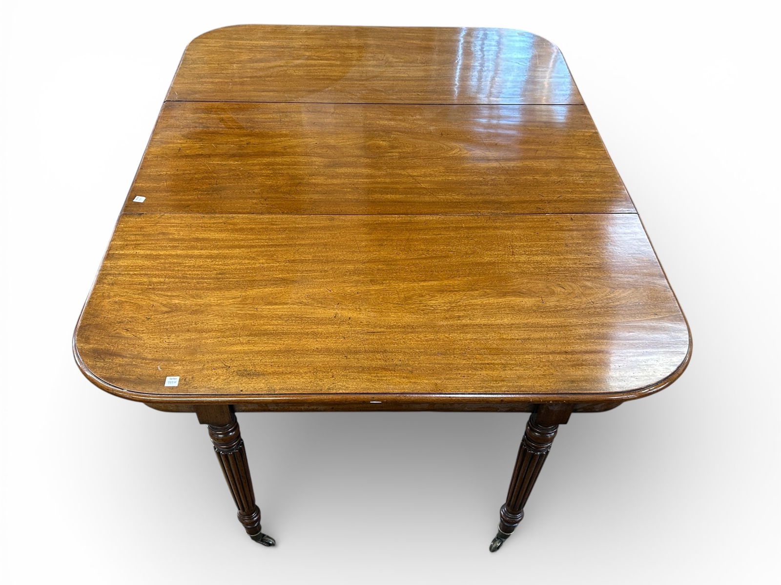 Antique Mahogany Regency Dining Table. - 6