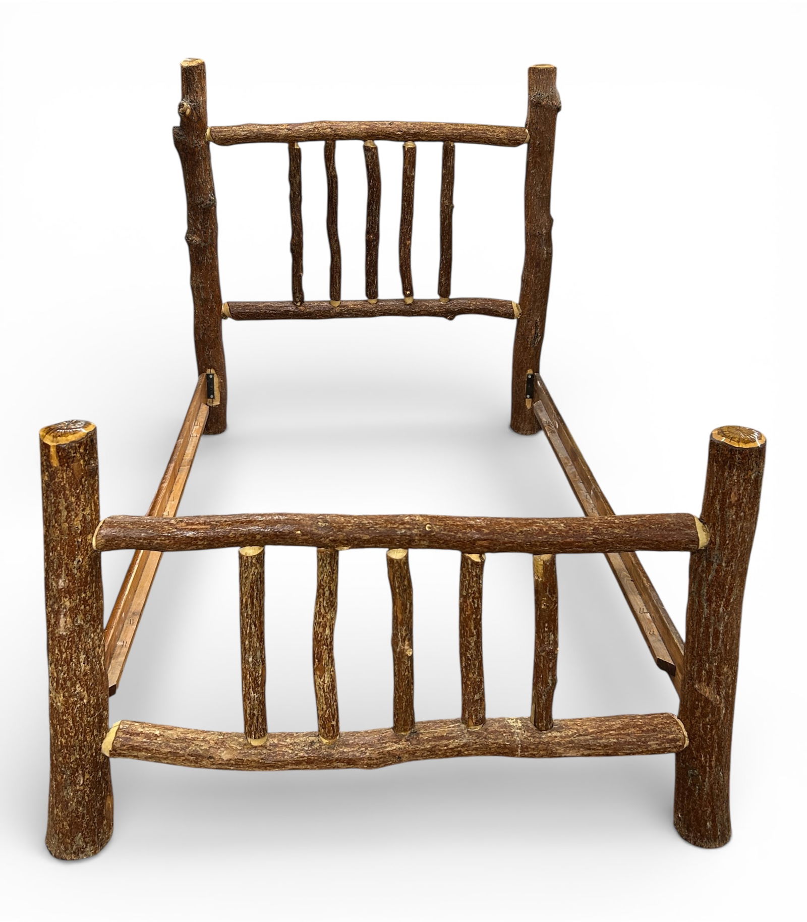 Rustic or Primitive Queen Size Log Bed. - 4