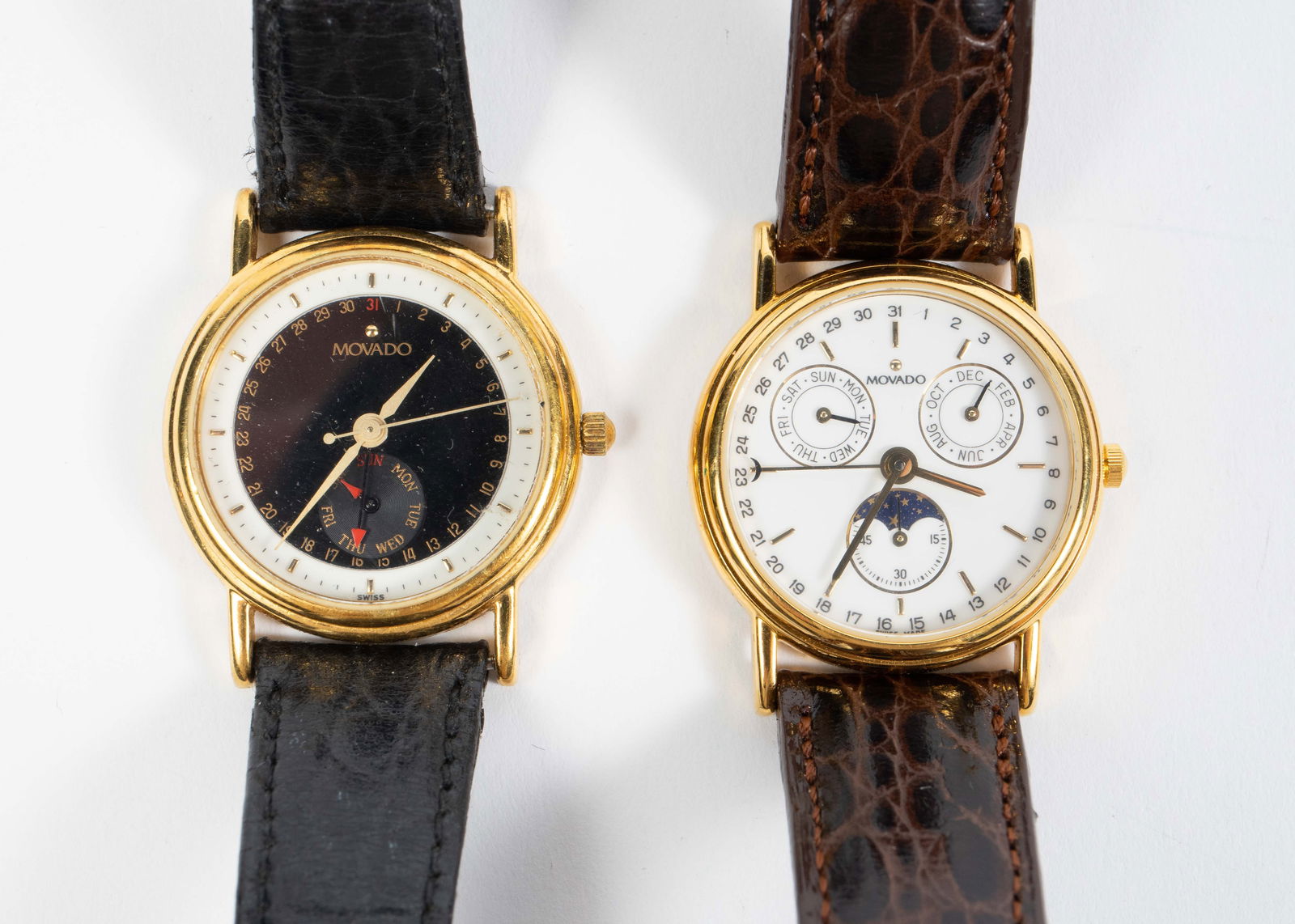 2 Movado Ladies' Watches - Moon Phase & Calendar. (1 of 7)