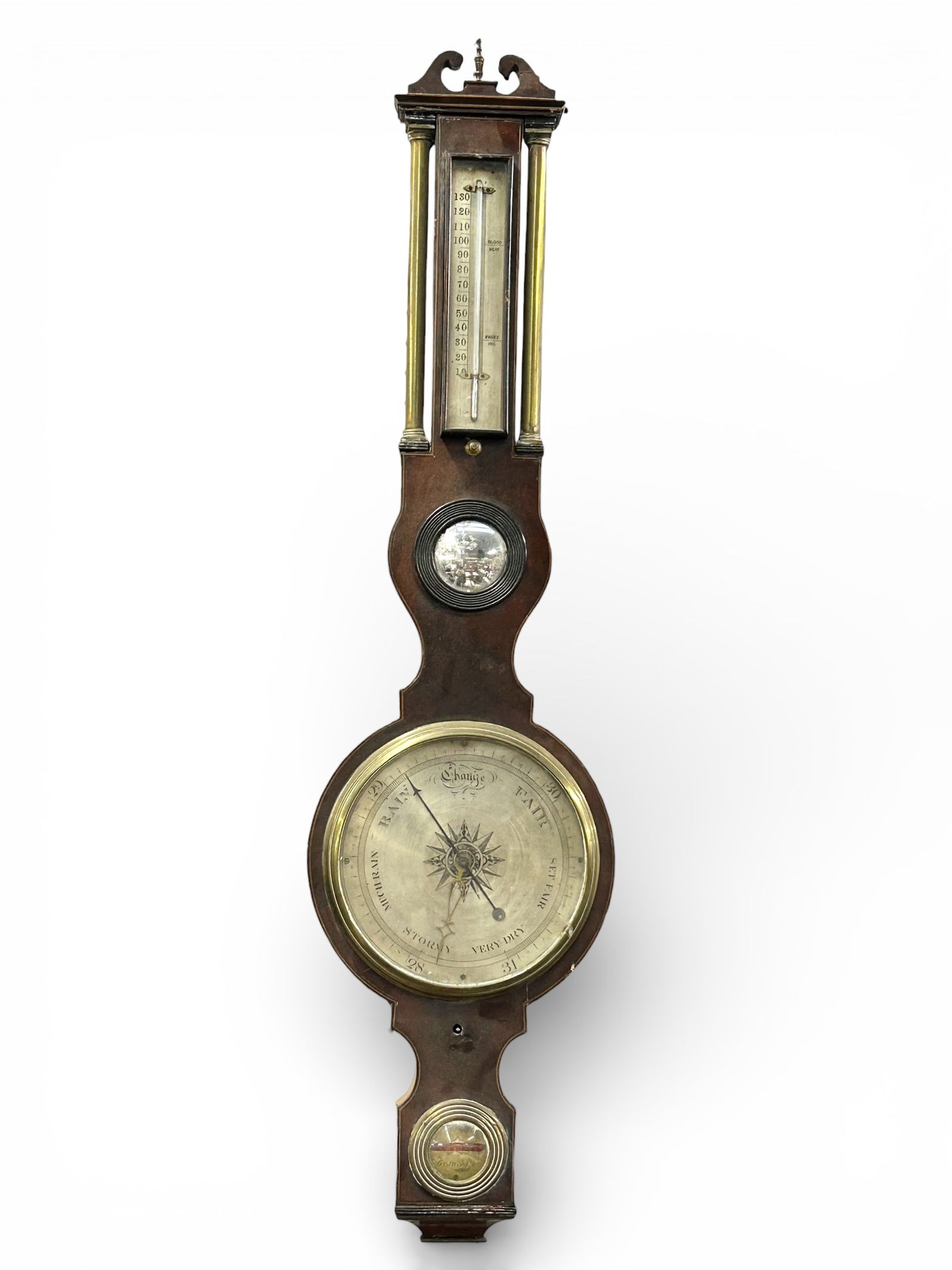 L. Bellatti Grantham English Banjo Barometer. (1 of 6)