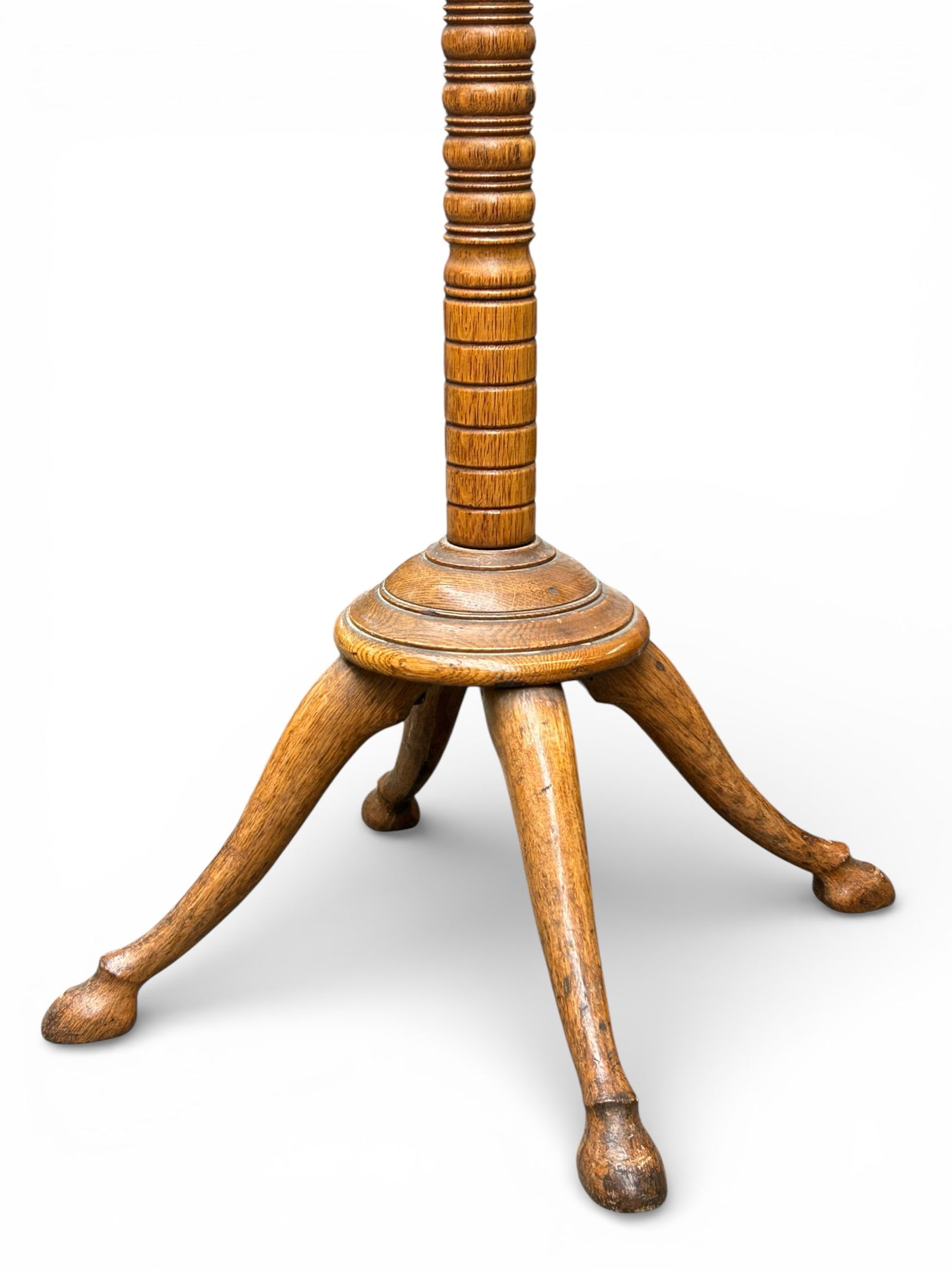 Antique Oak Coat Rack. - 3