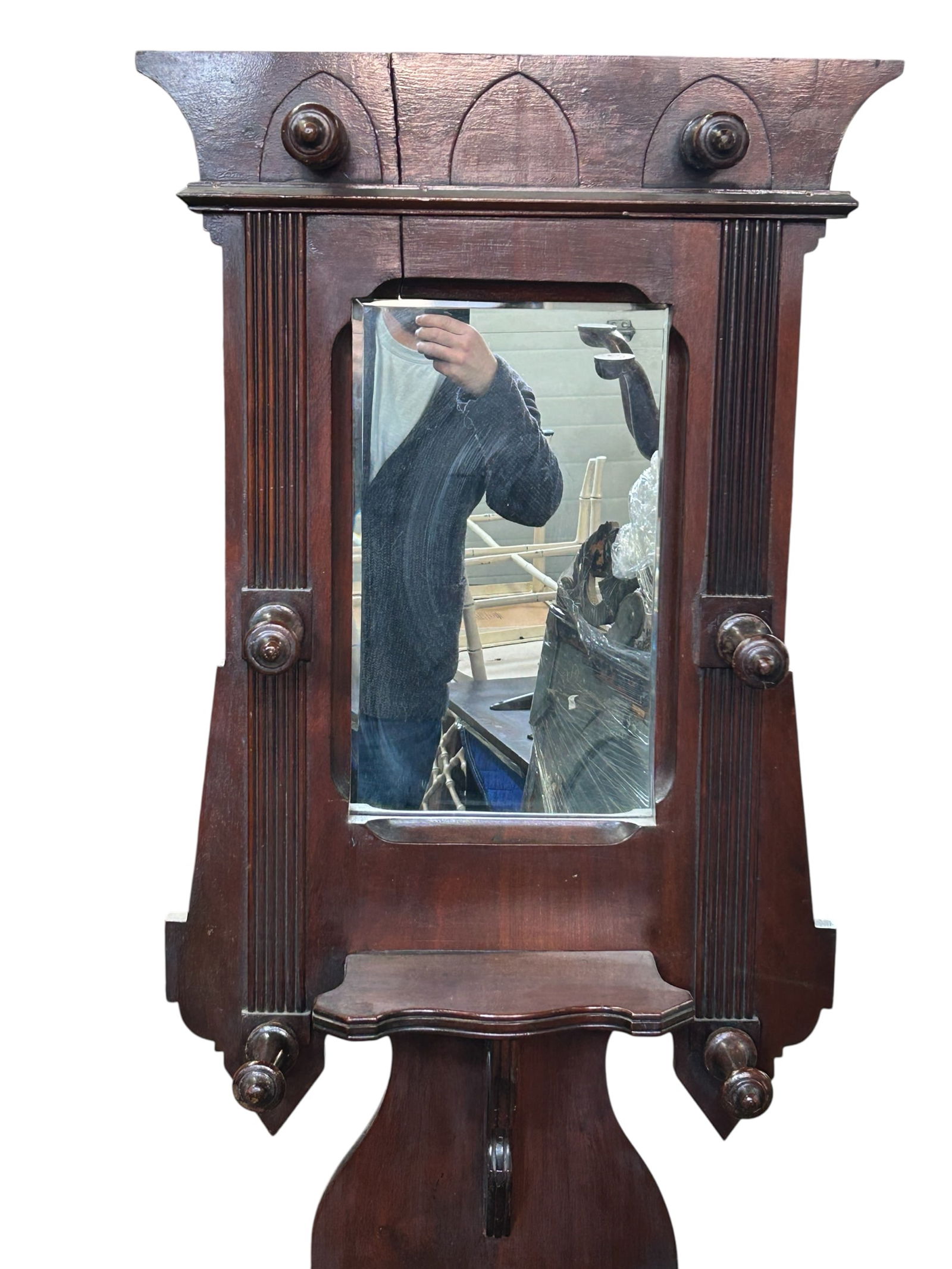 Antique Victorian Hall Tree. - 3