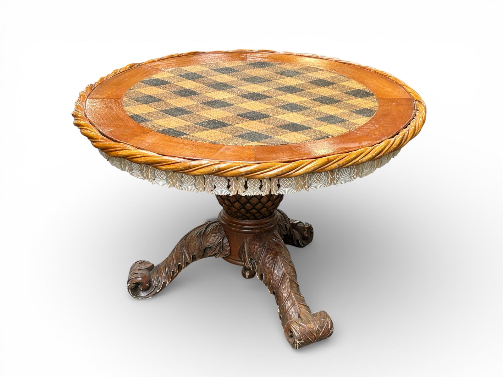 Mackenzie-Childs Dining Table & Chairs. - 2