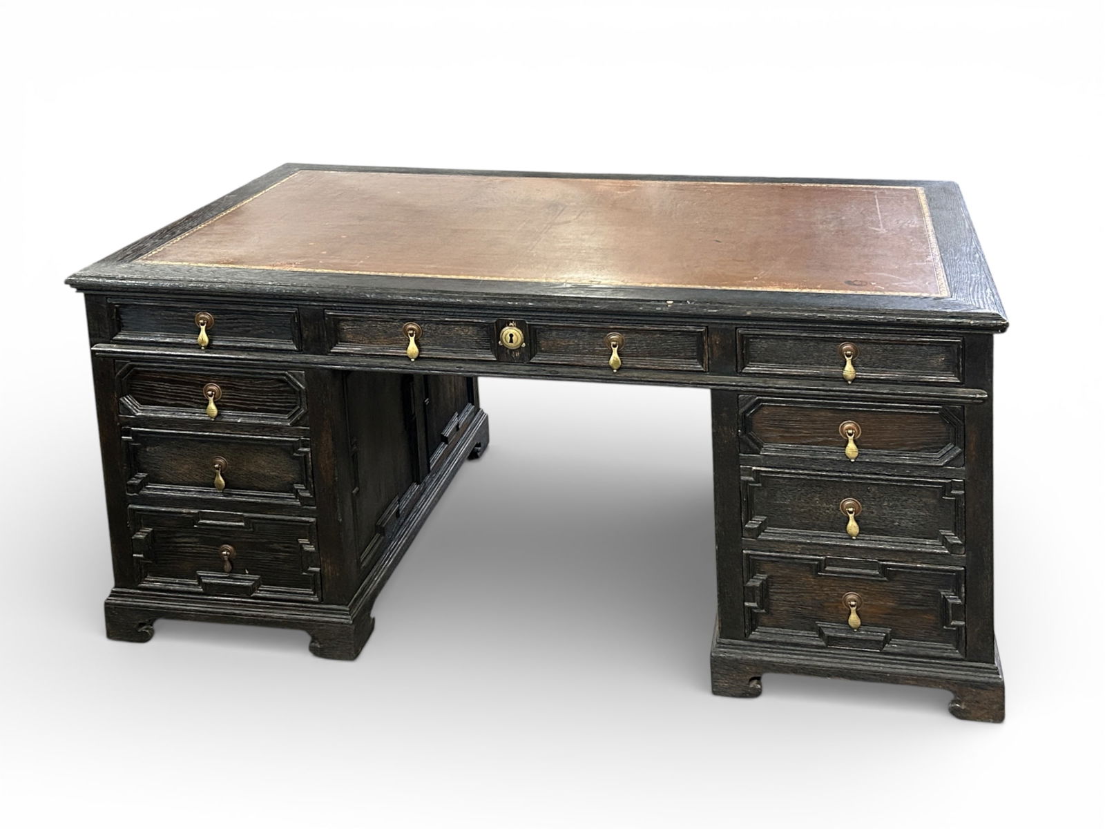 Antique American Executive / Partner's Desk. (1 of 9)