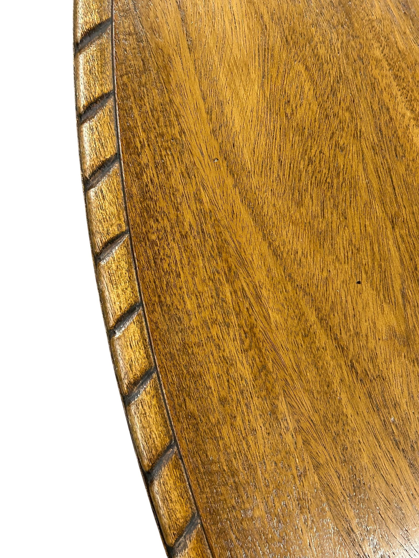 Antique Carved Walnut Dining Table. - 5