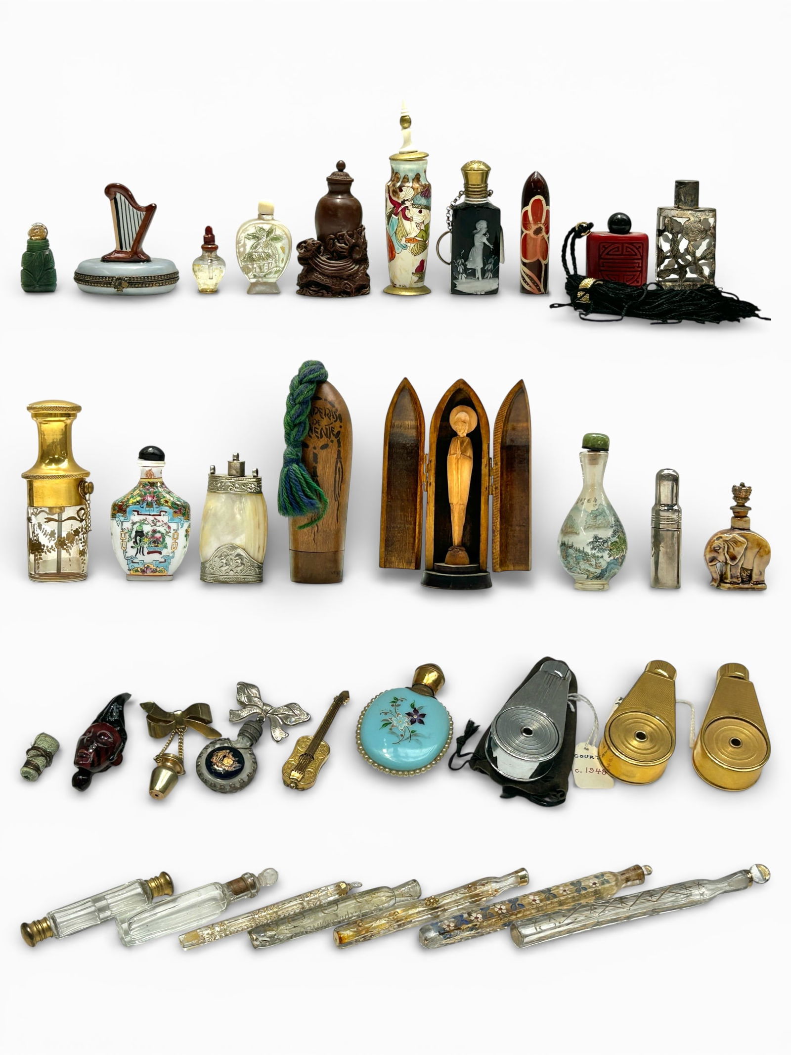 Lot of Snuff & Perfume Bottles & More. (1 of 5)