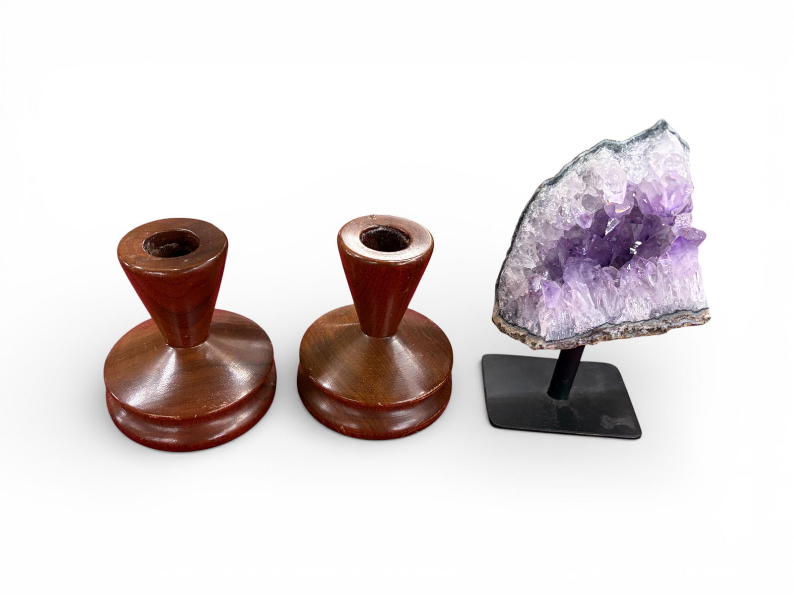 Lot: Lamps, Candlesticks, Asst. Table Decor. - 5