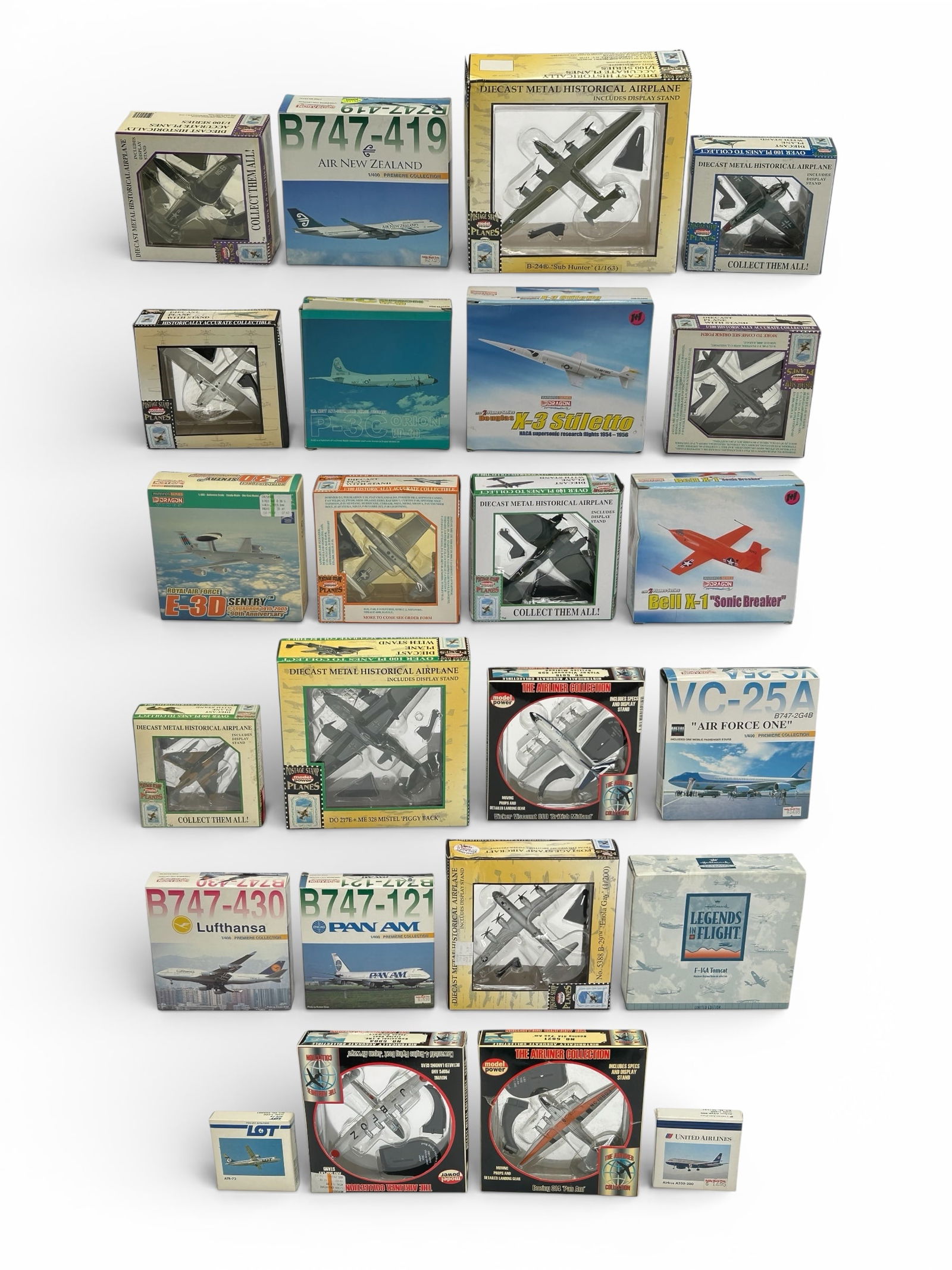 Lot of Diecast Metal Airplanes w/ Boxes. (1 of 7)
