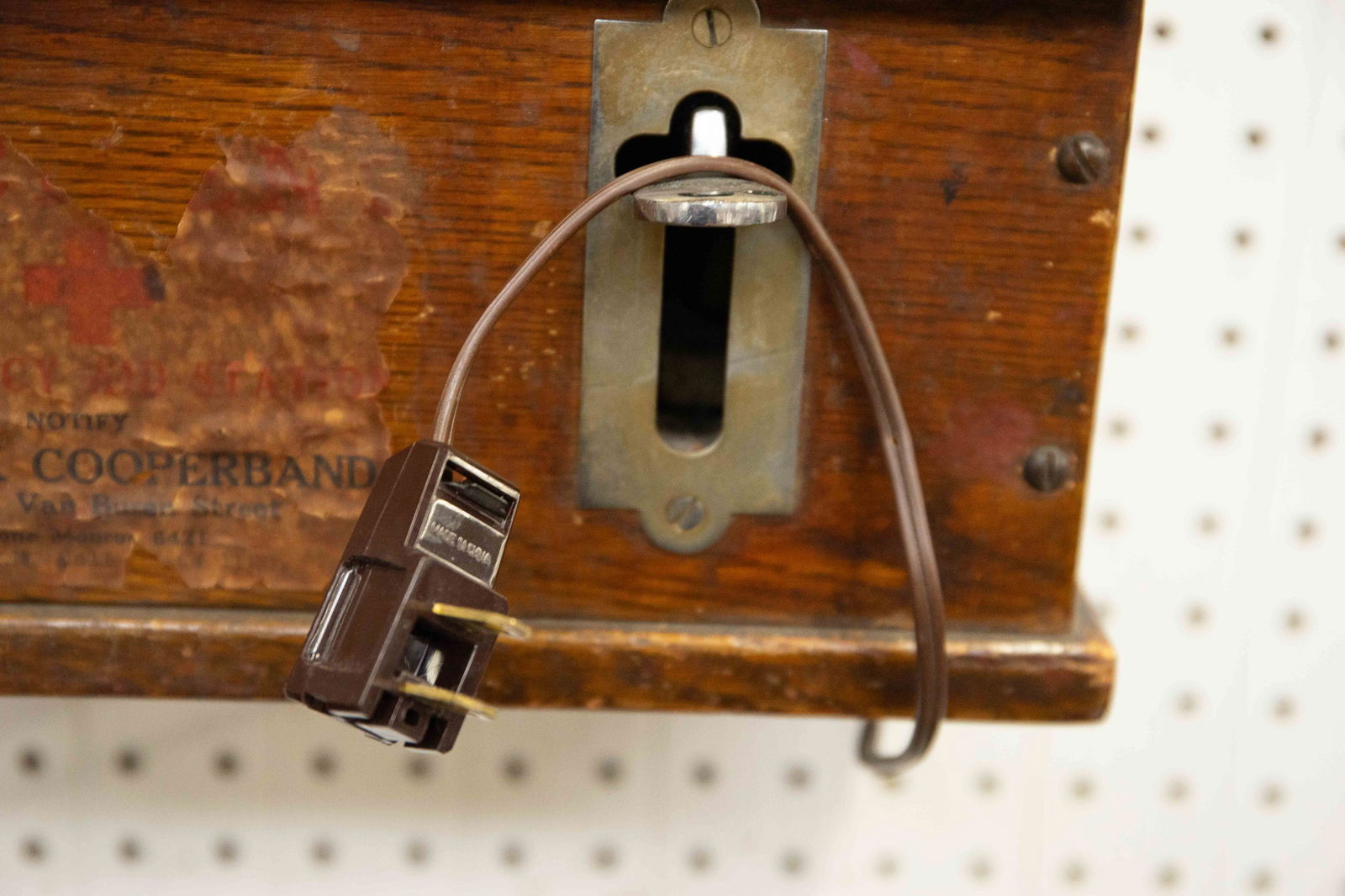 Simplex Oak Time Recorder Punch Clock. - 4