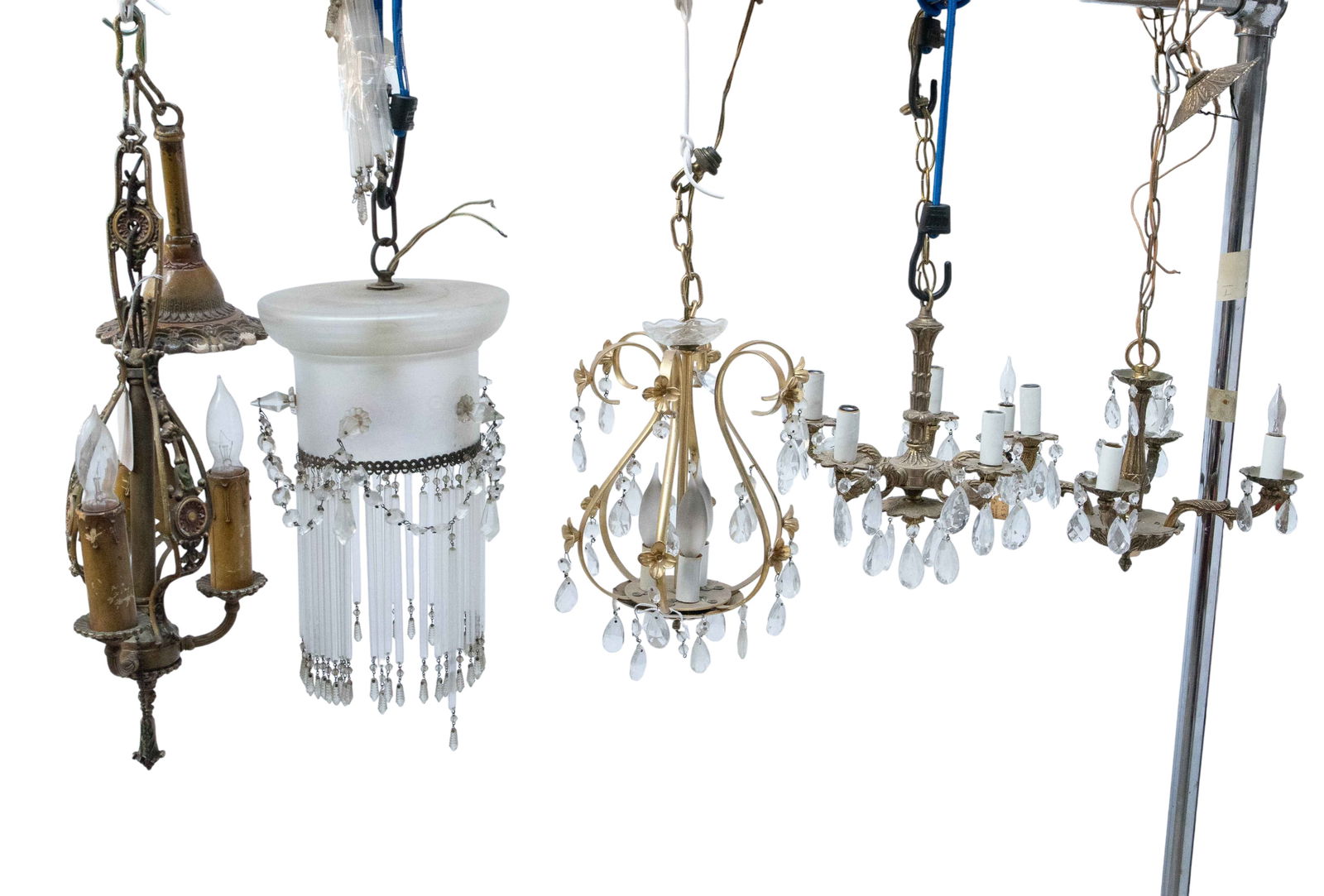 5 Antique Chandeliers / Pendant Light - Deco, Etc. (1 of 6)