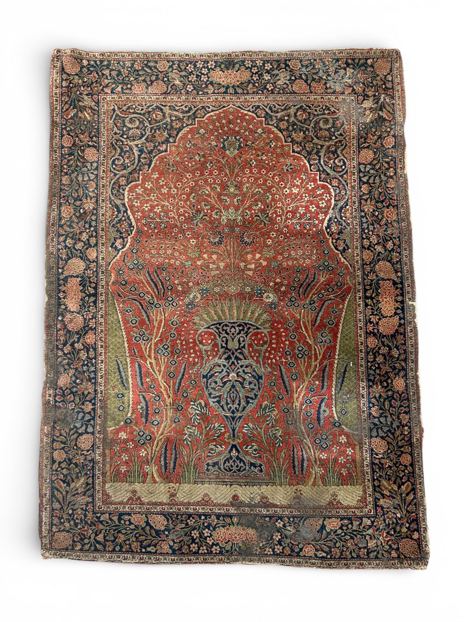 4' 3" x 6' 4" 19th Cent. Hadji Jalili Tabriz Rug. (1 of 6)