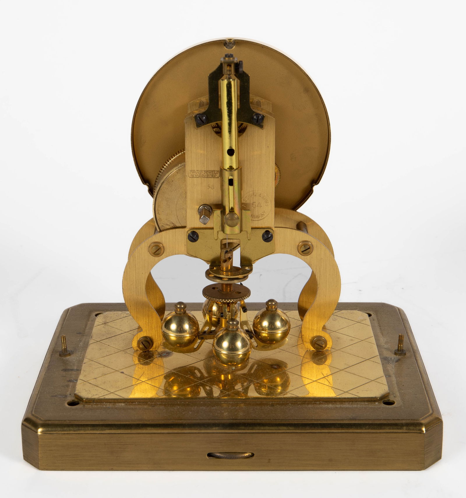 Lot: Plateau Mirrors, Clock, Candlestick. - 9