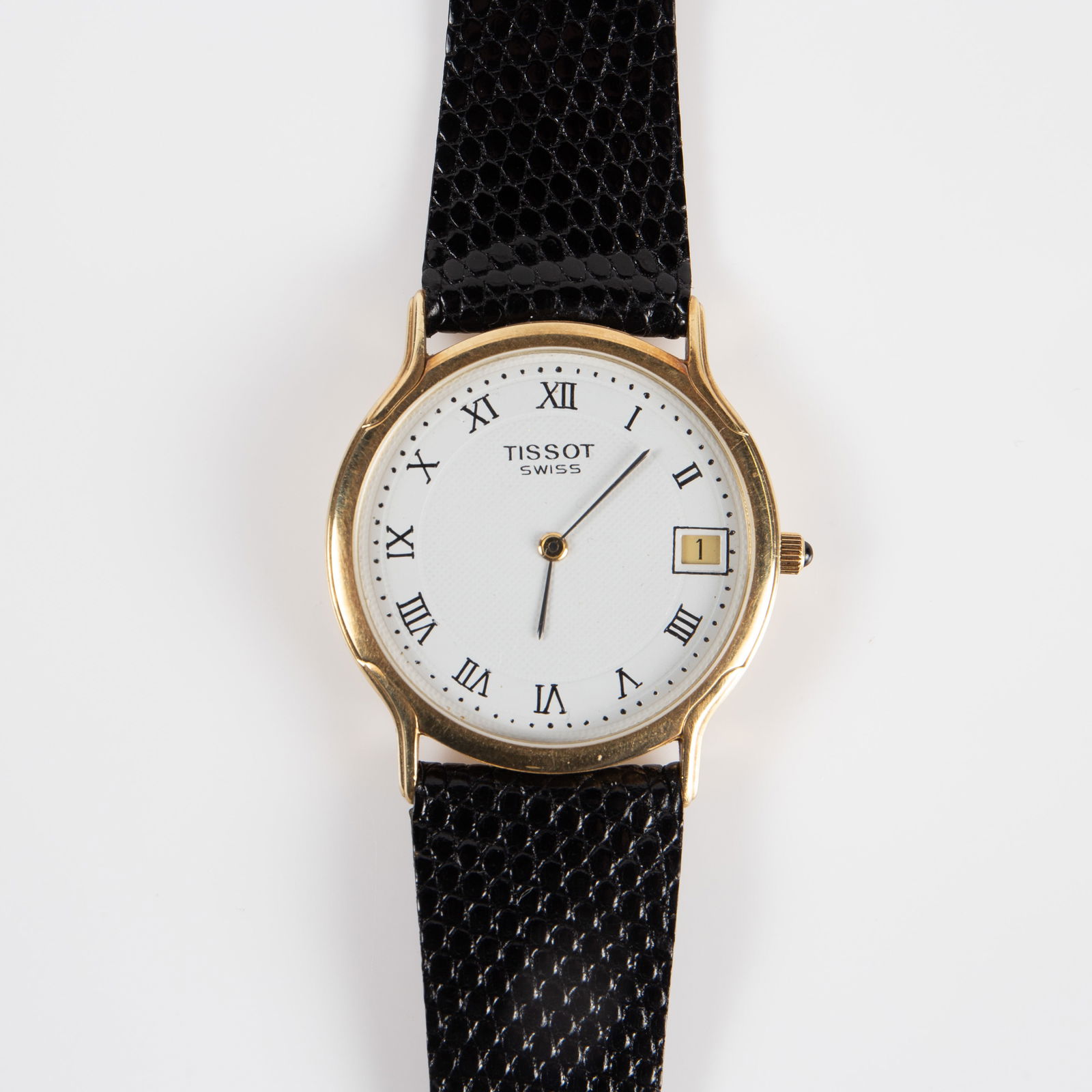 Tissot Mens' 14K Gold Date Watch. (1 of 8)