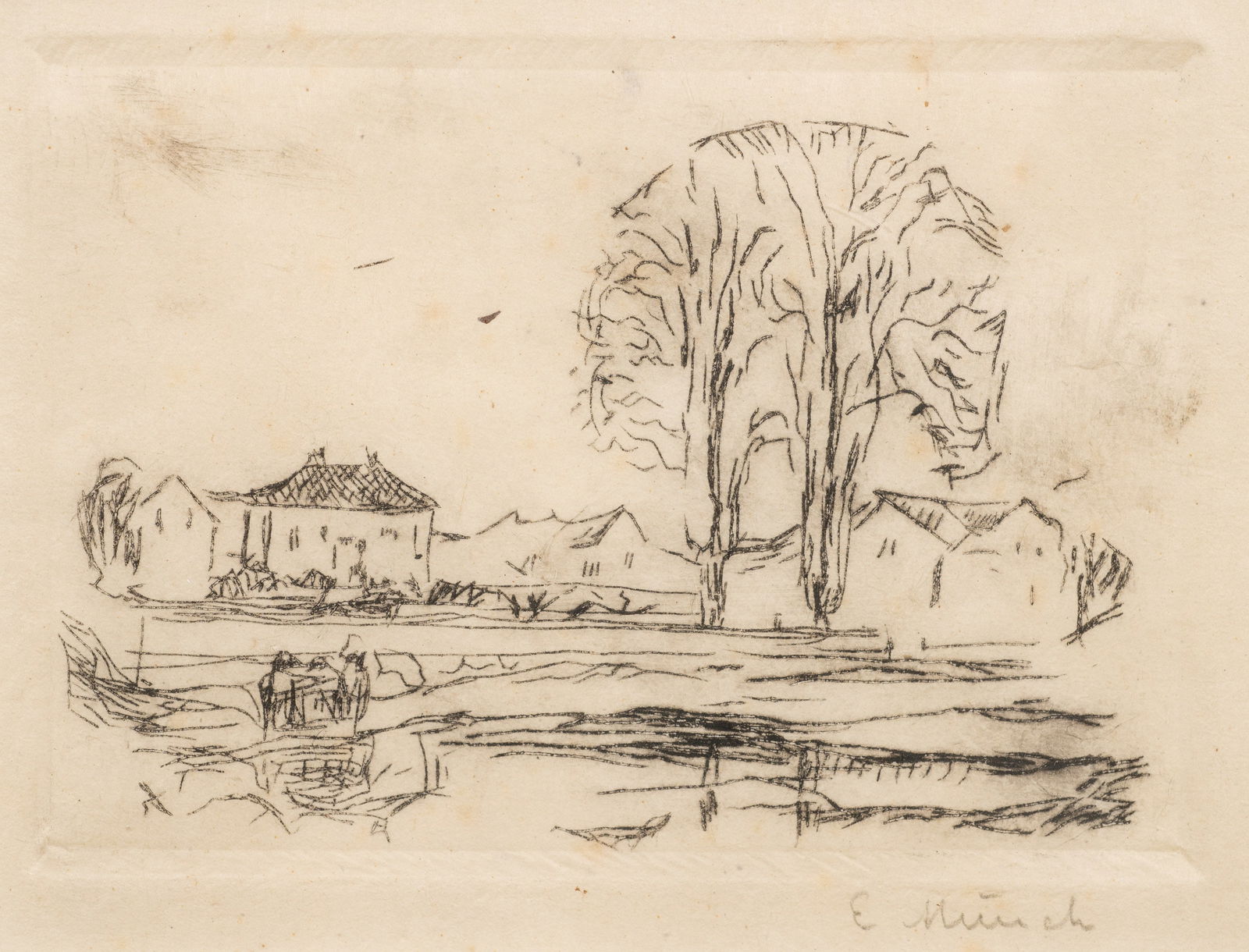 From Asgardstrand, Edvard Munch Etching. (1 of 5)