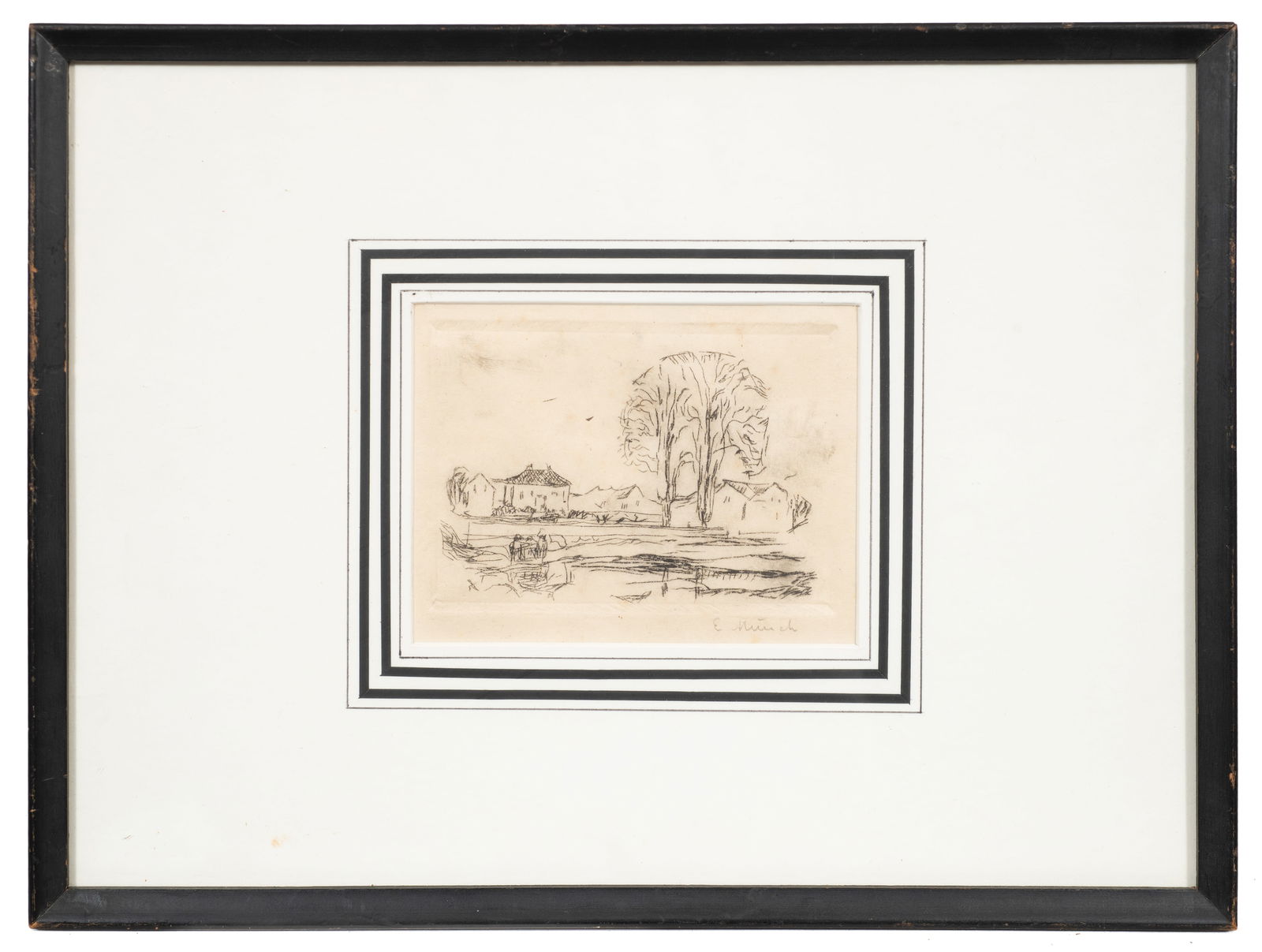 From Asgardstrand, Edvard Munch Etching. - 2