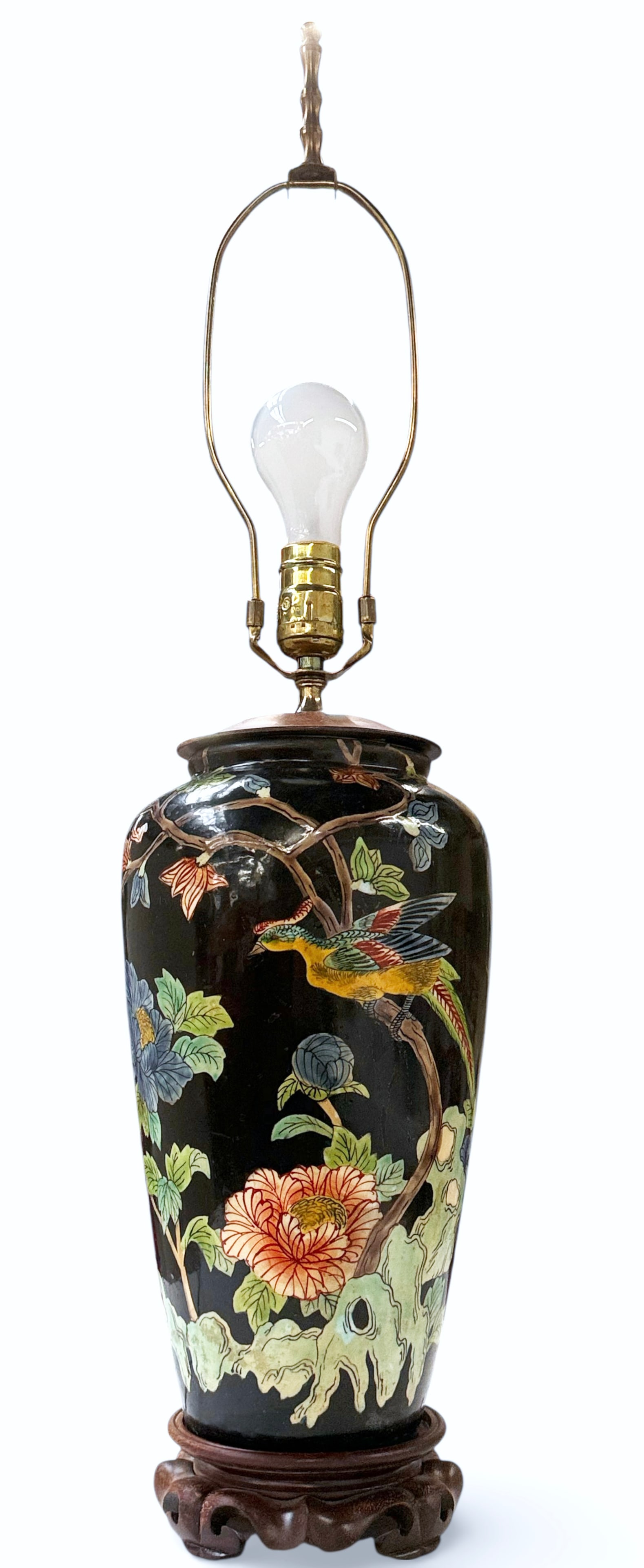 Chinese Republic Period Porcelain Lamp. (1 of 6)