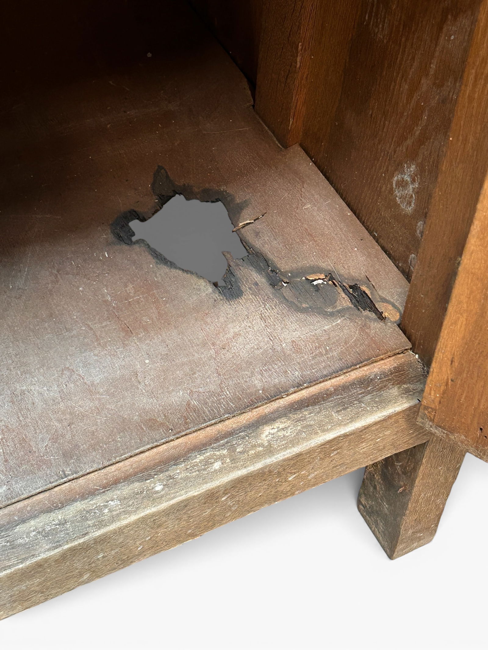 Marble Top Oak Sideboard. - 8