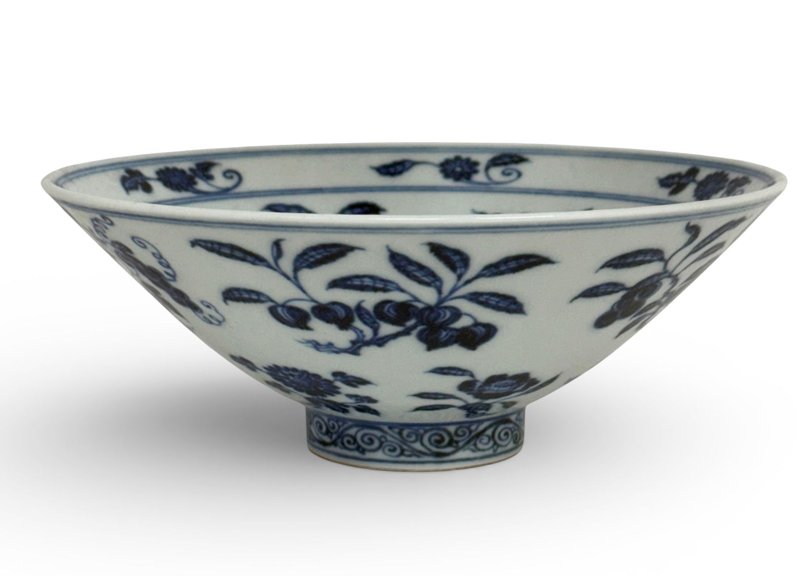 20th Century Chinese Blue & White Porcelain Bowl. (1 of 4)