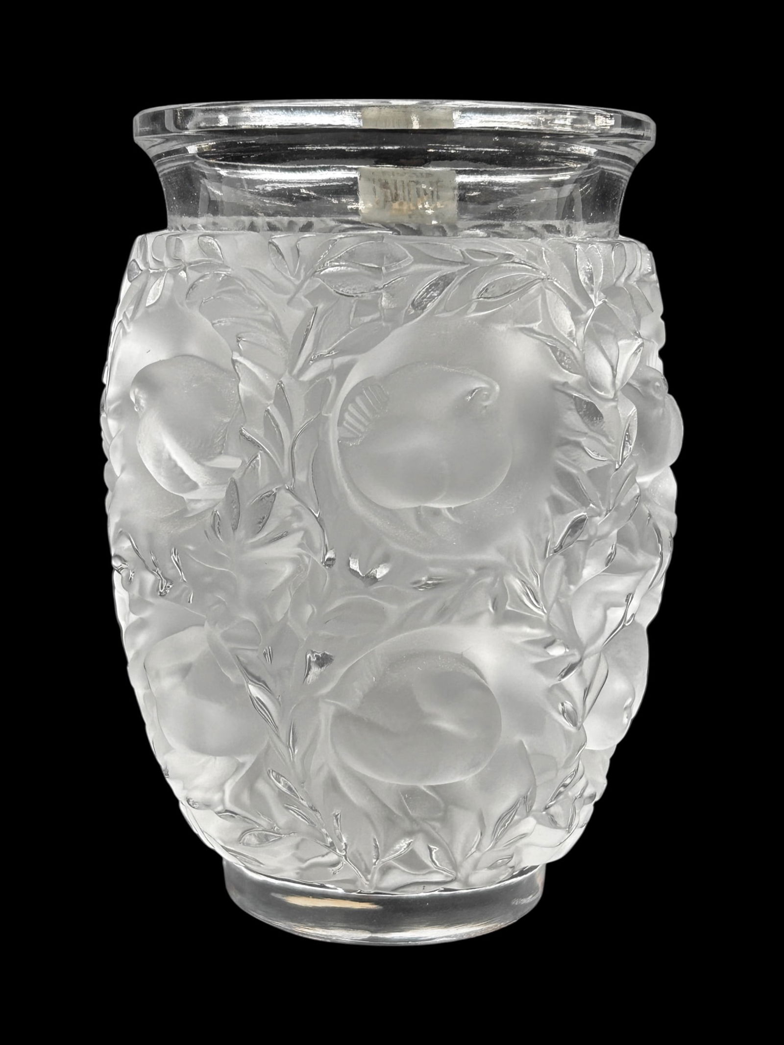 Lalique France Crystal "Bagatelle" Vase. (1 of 9)