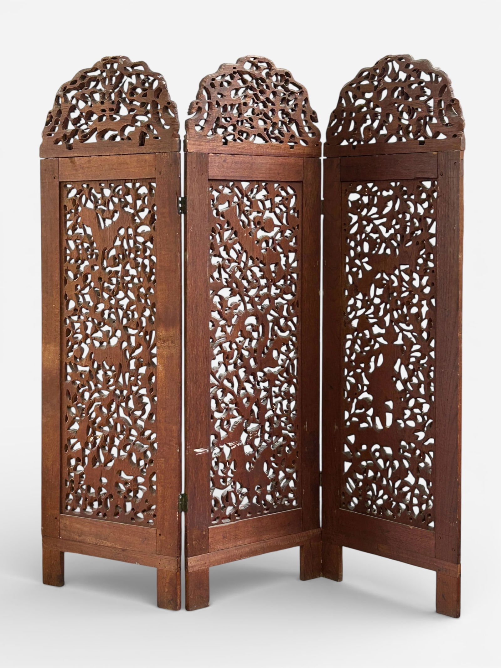 Ornately Carved Thai Screen. - 13