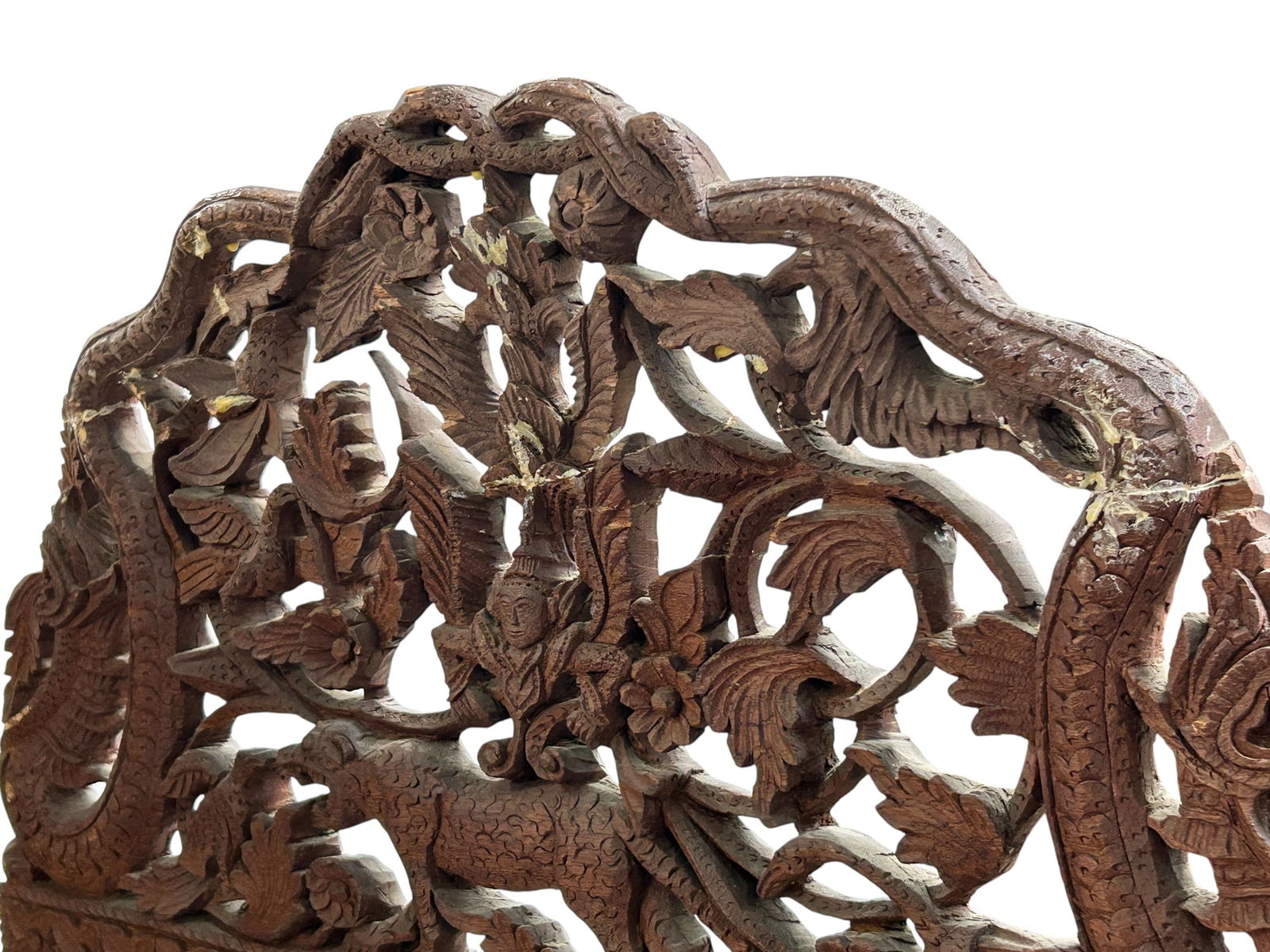Ornately Carved Thai Screen. - 16