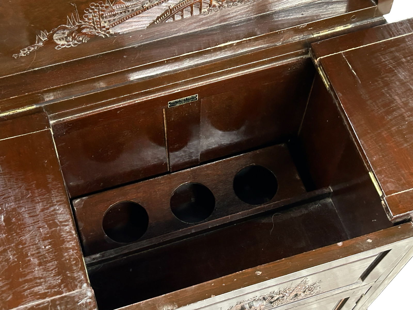 Carved Asian Bar. - 13