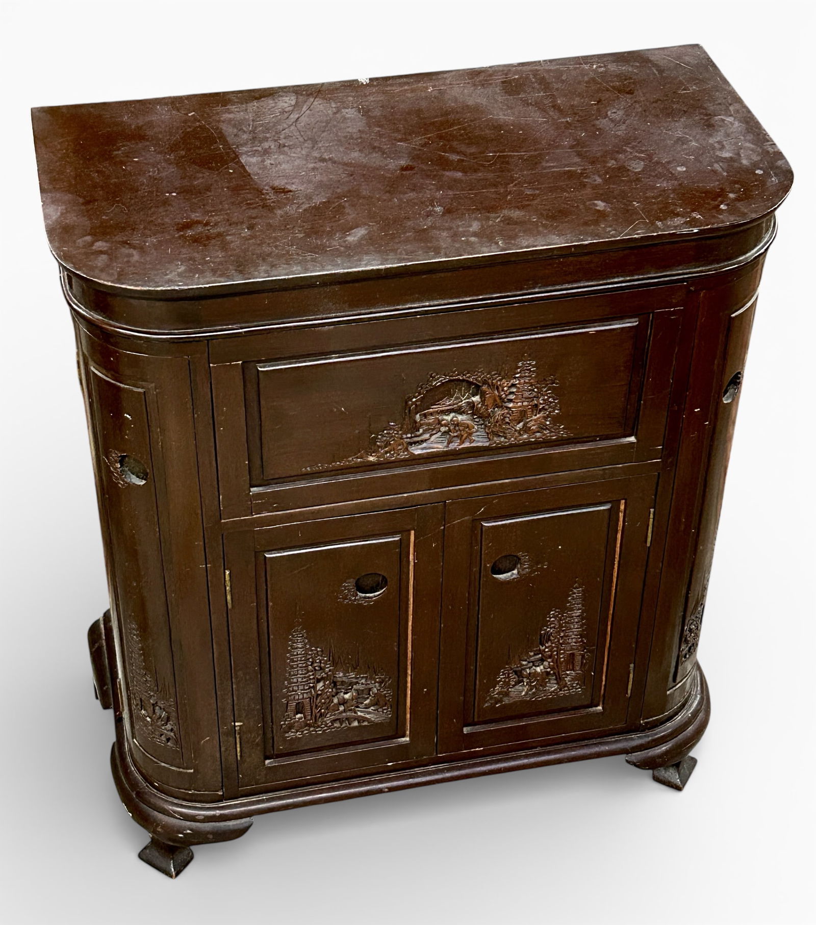 Carved Asian Bar. - 2