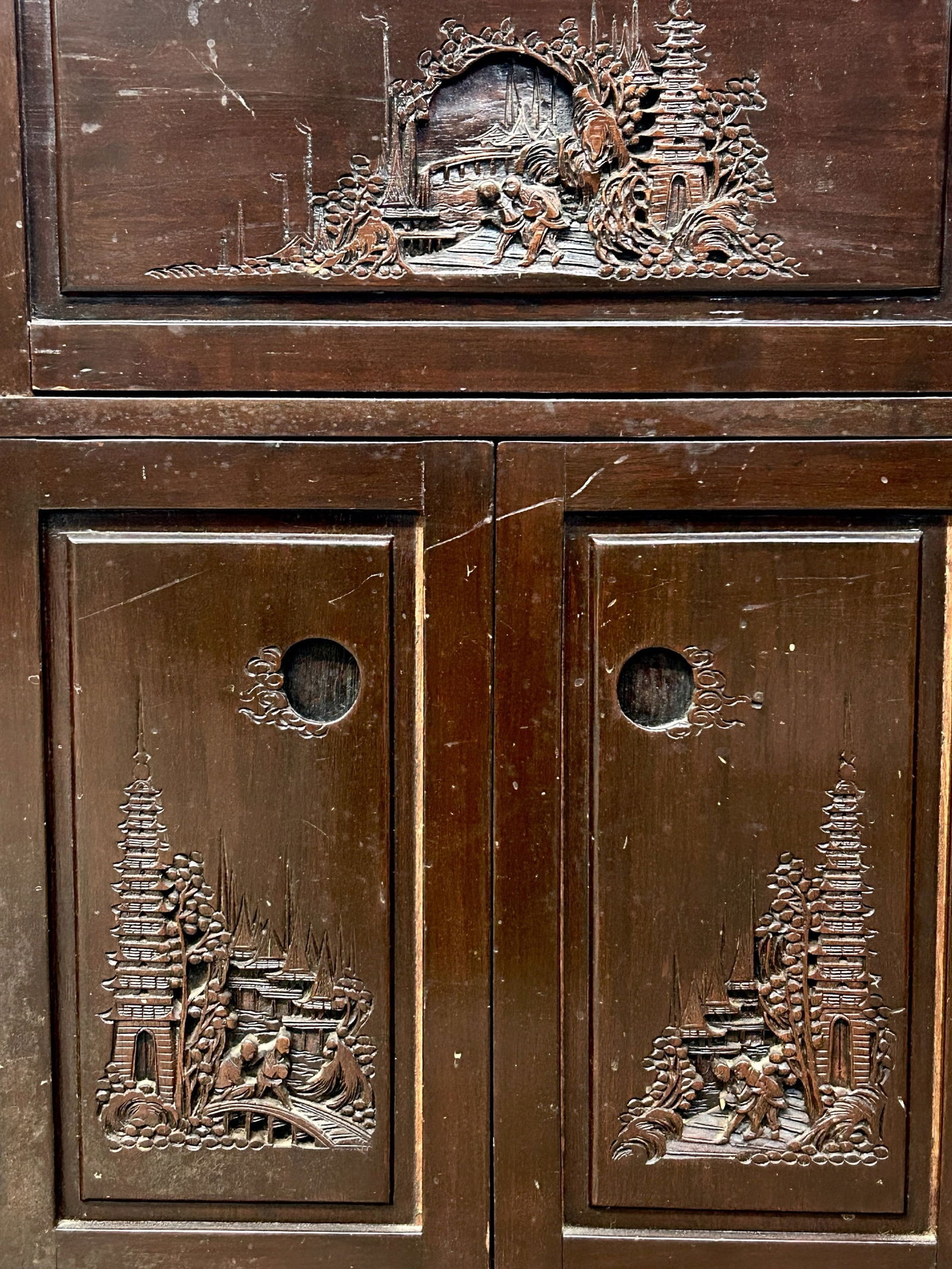 Carved Asian Bar. - 3