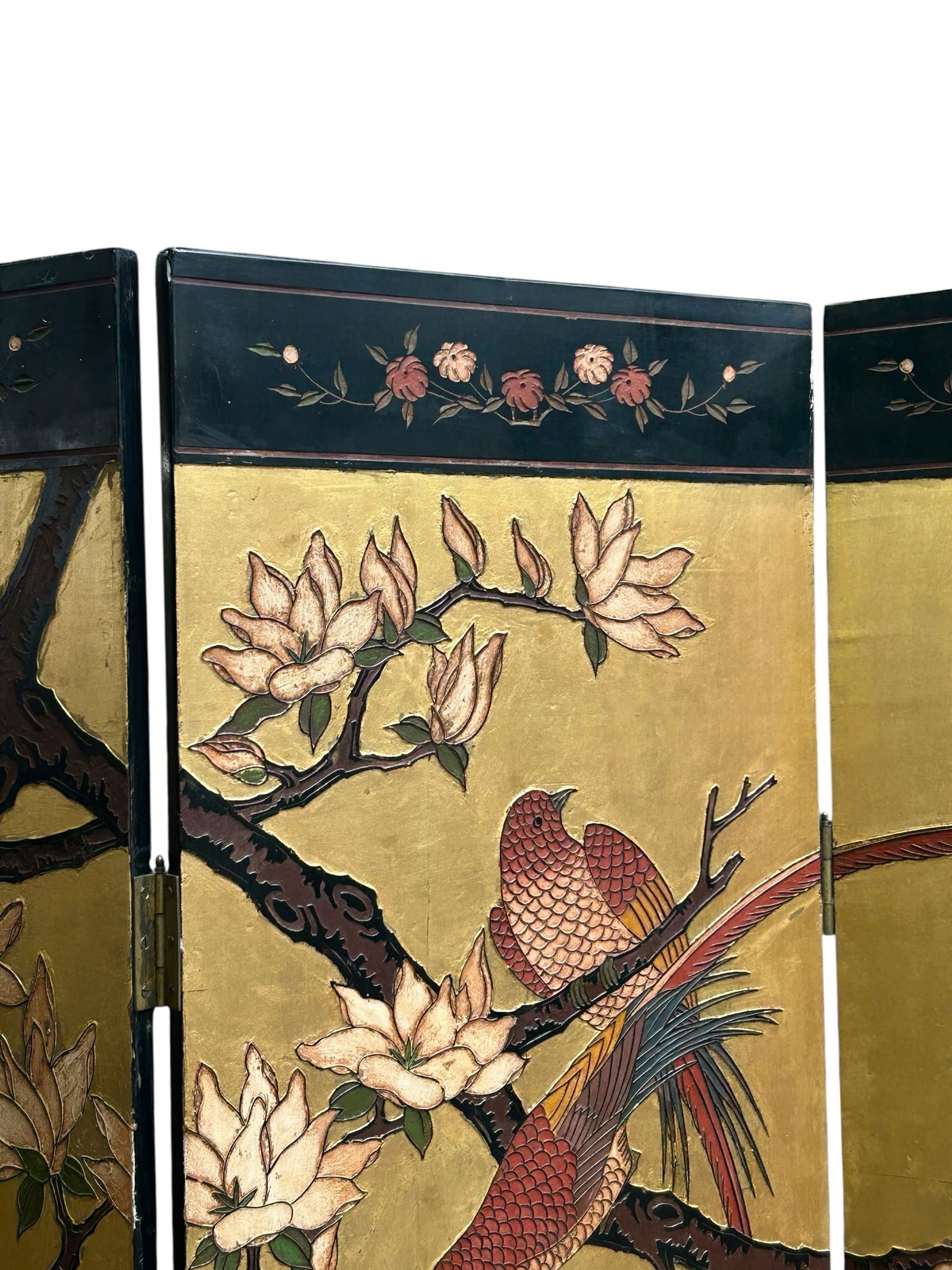 Four-Panel Asian Screen. - 3