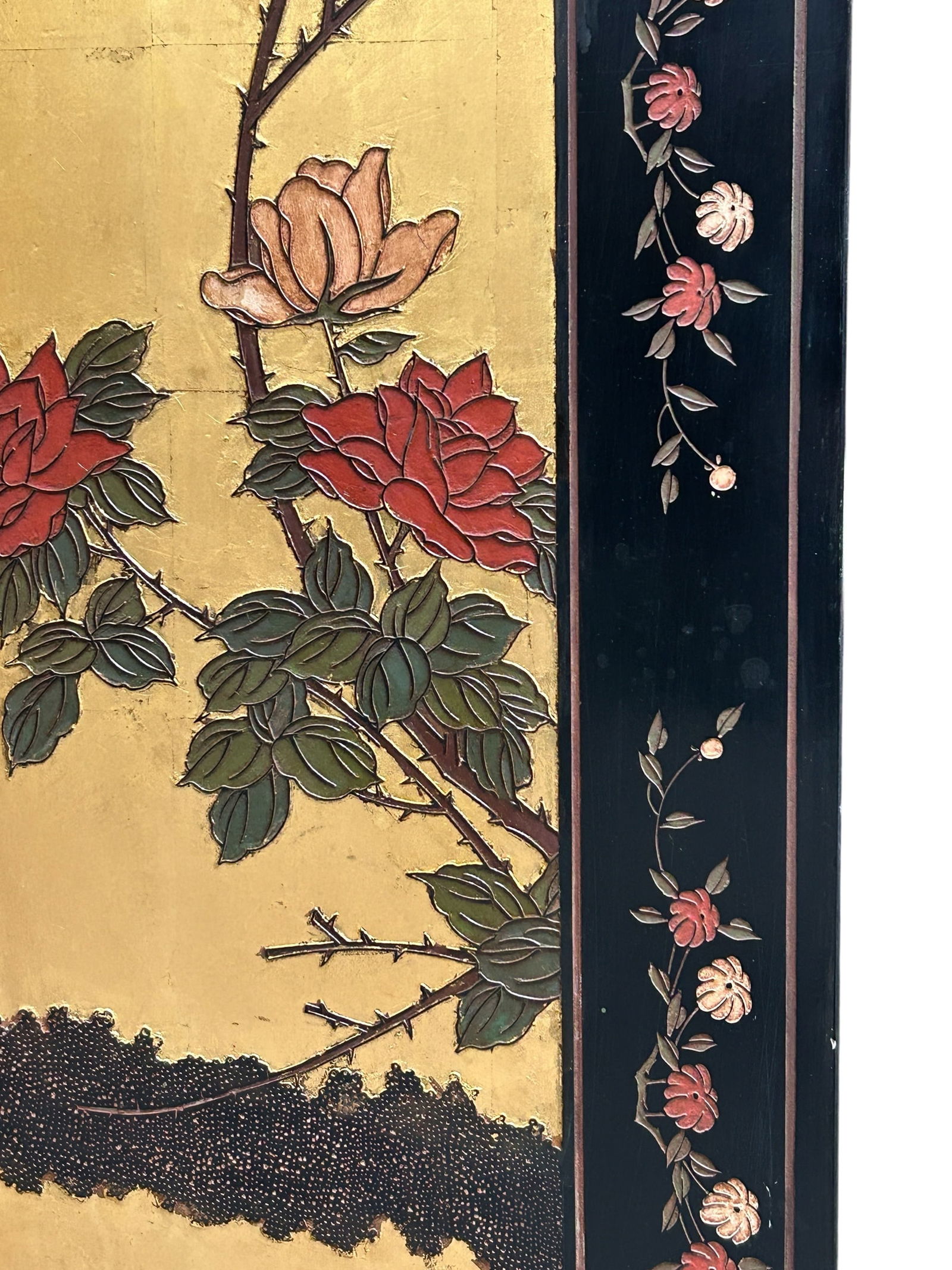 Four-Panel Asian Screen. - 5