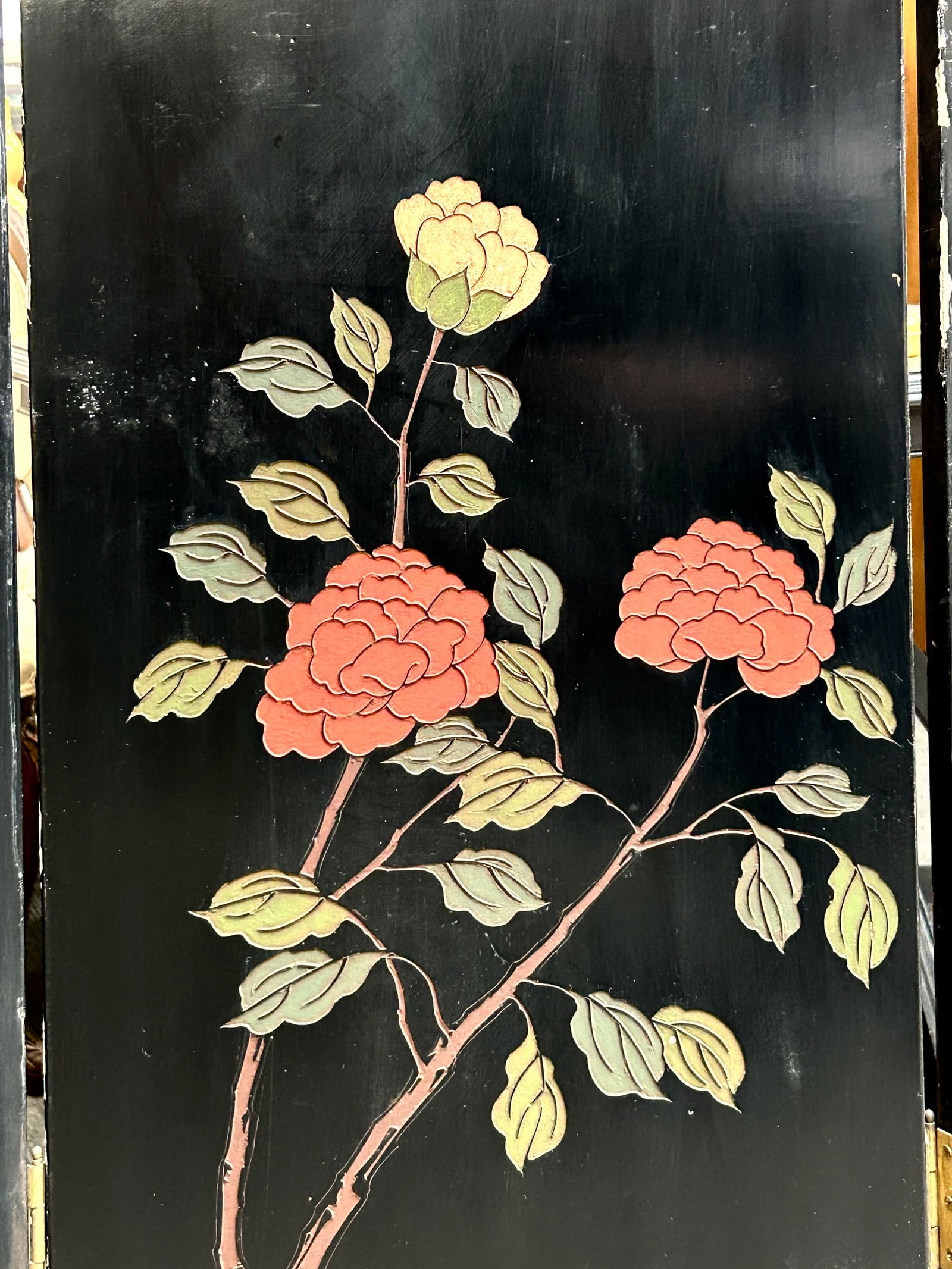 Four-Panel Asian Screen. - 8