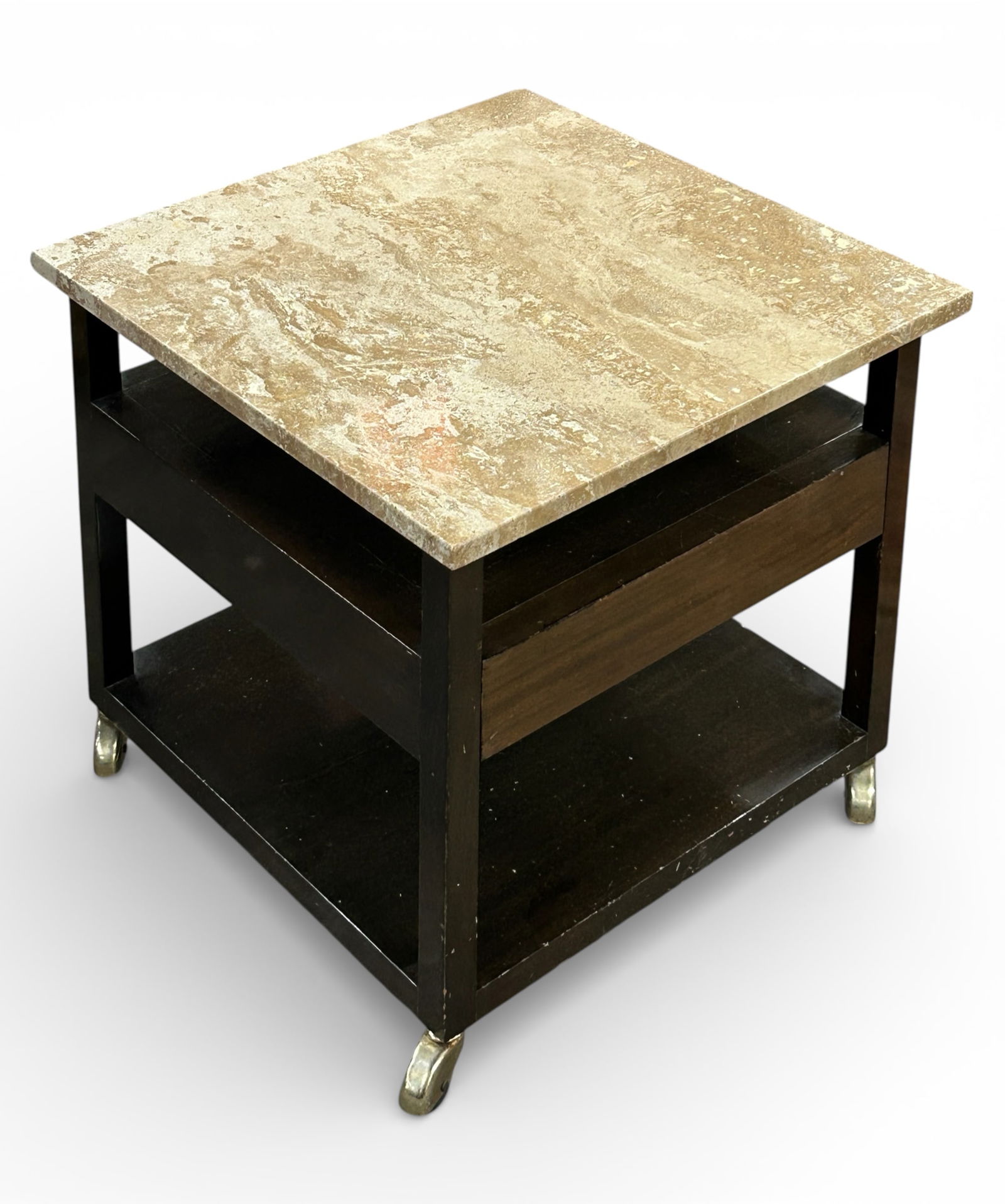 Harvey Probber Table with Stone Top. (1 of 8)