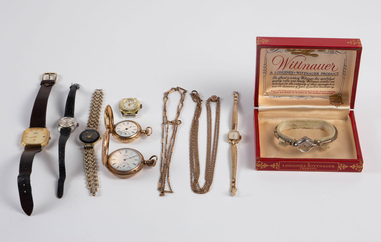 Lot Vintage Watches & Fobs - Pocket, Wrist, Boxed. (1 of 15)