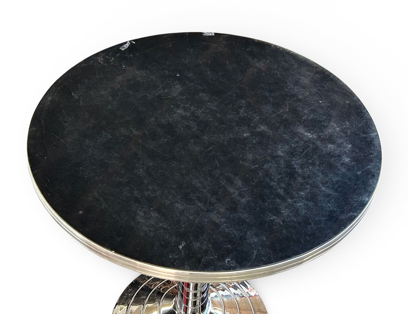 Art Deco Style Chrome Pub Table. - 2